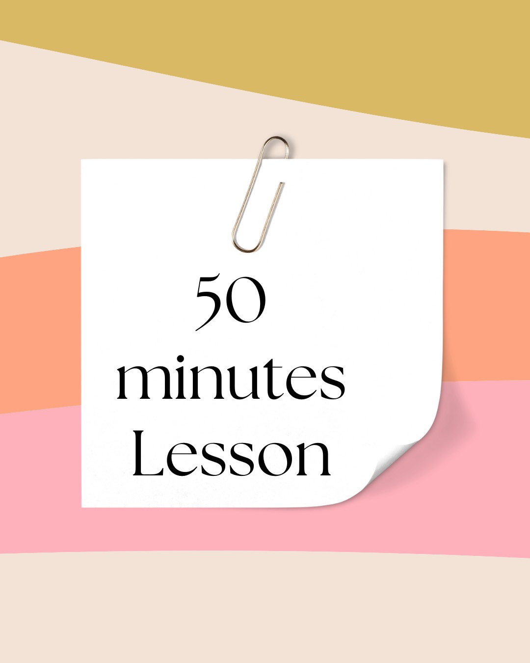 50 minutes English Online Classes