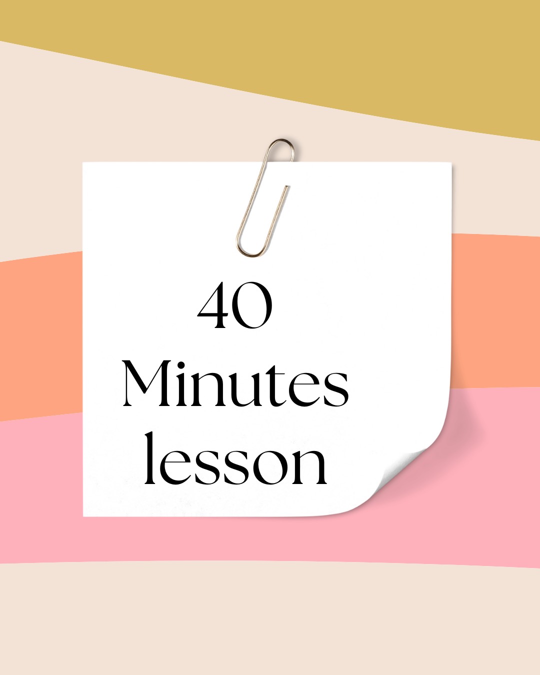 40 minutes English Online Classes
