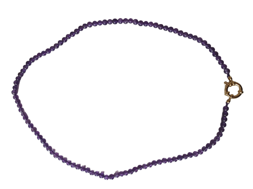 Collier en Améthyste - Sérénité et Equilibre - 4 mm - 43cm