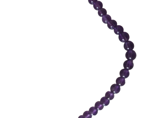 Collier en Améthyste - Sérénité et Equilibre - 4 mm - 43cm