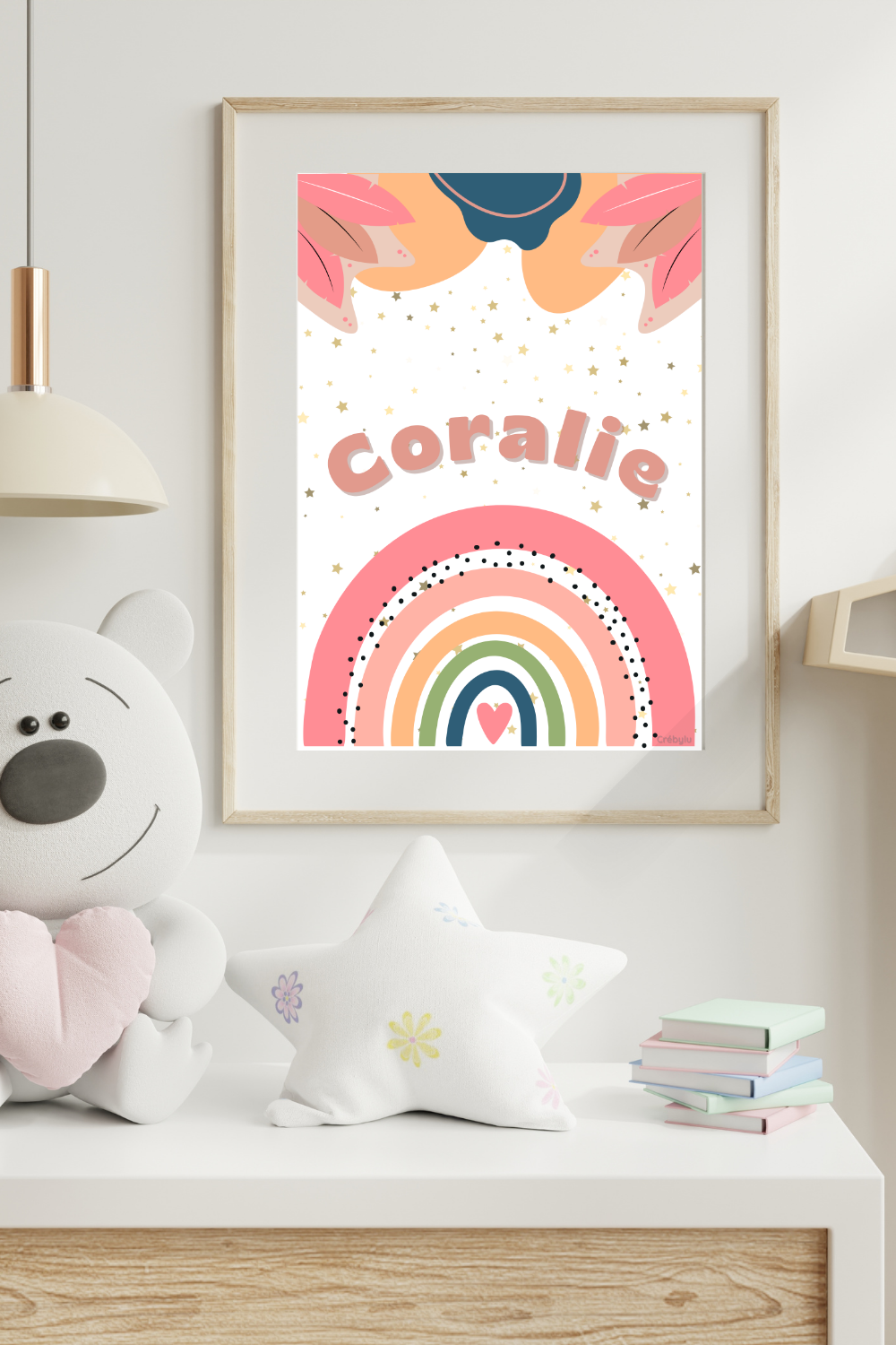 Affiche décorative enfant Arc-en-ciel