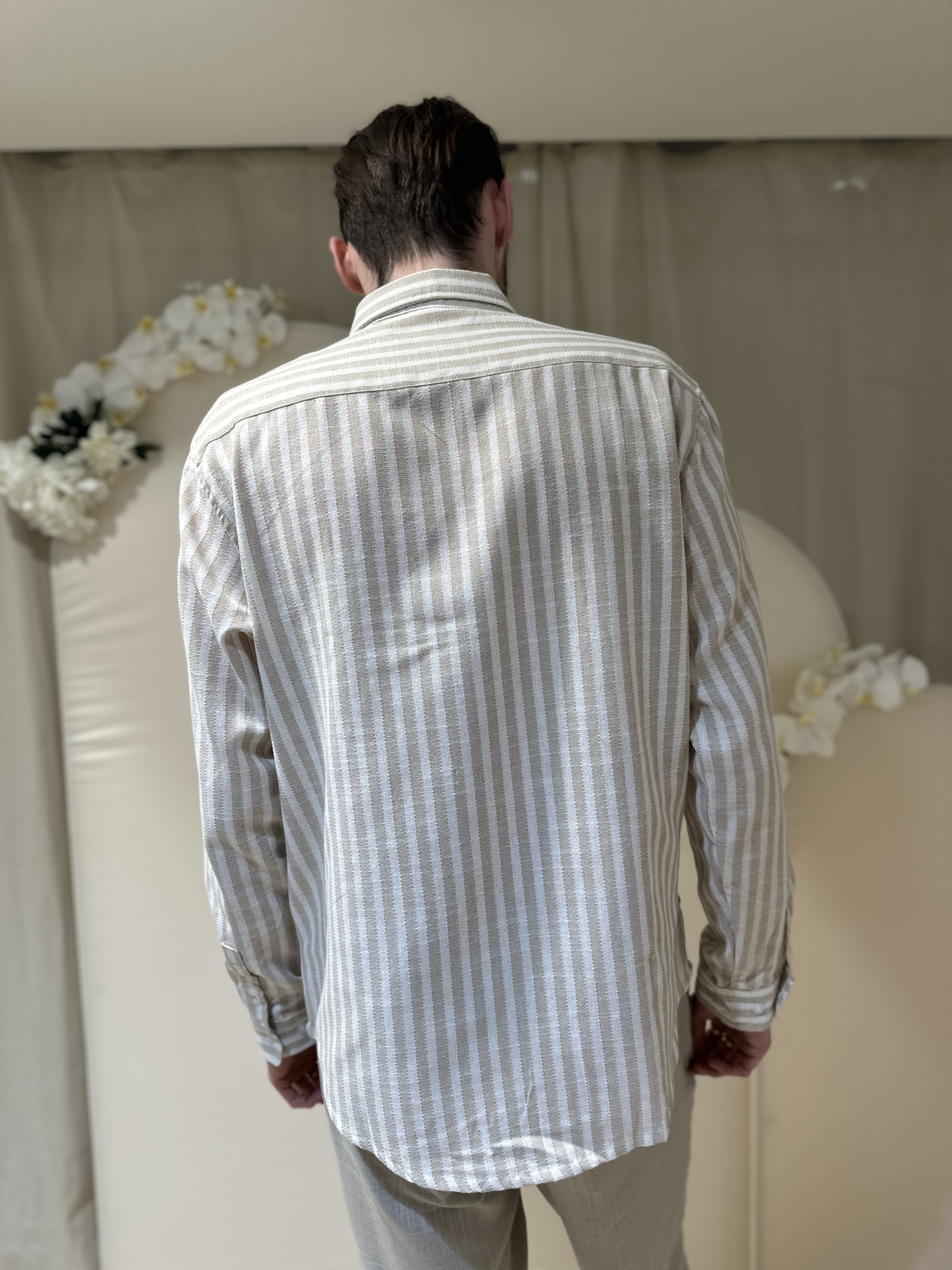 Chemise CHARLY Blanche/Beige