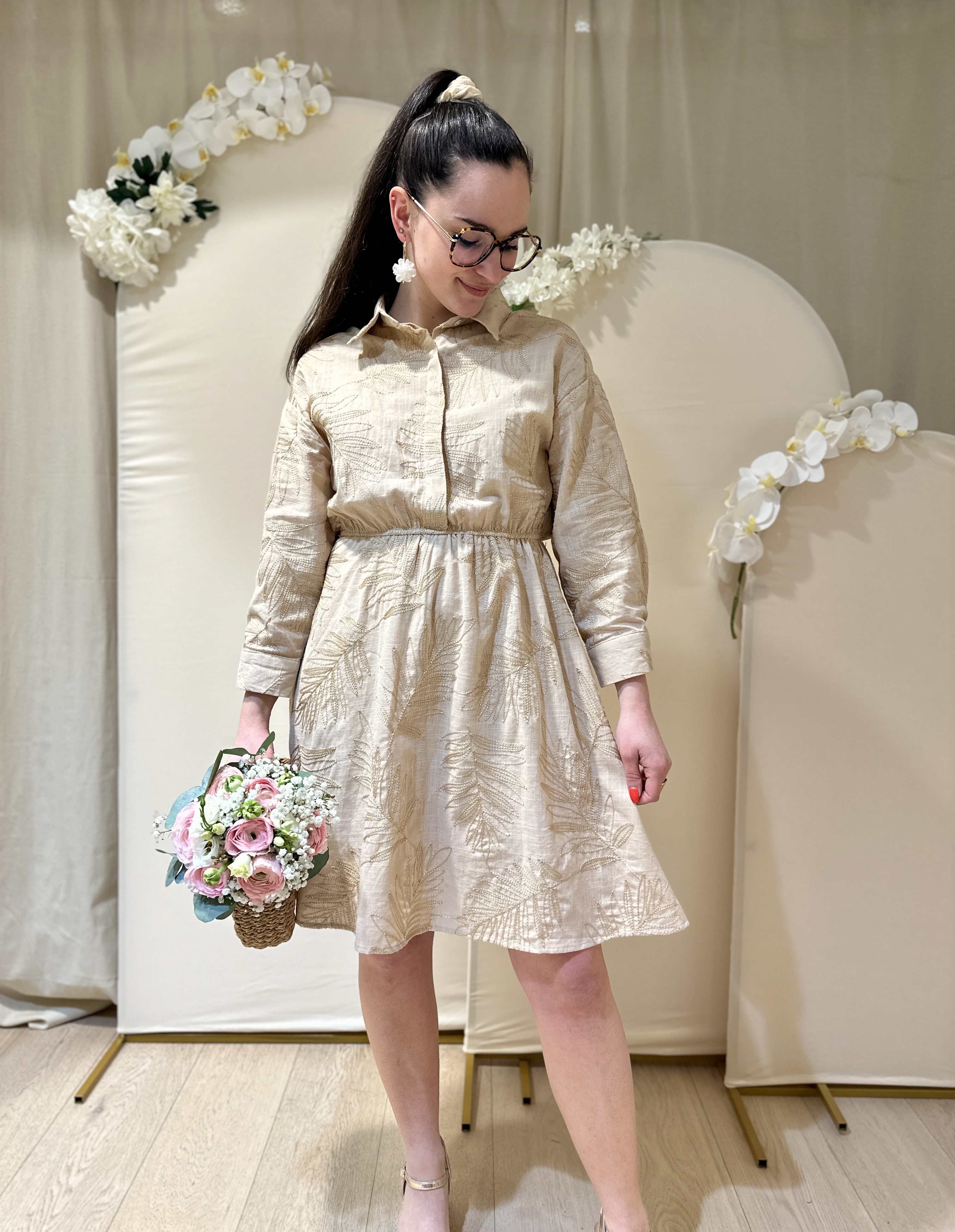 Robe EVA Beige foncé