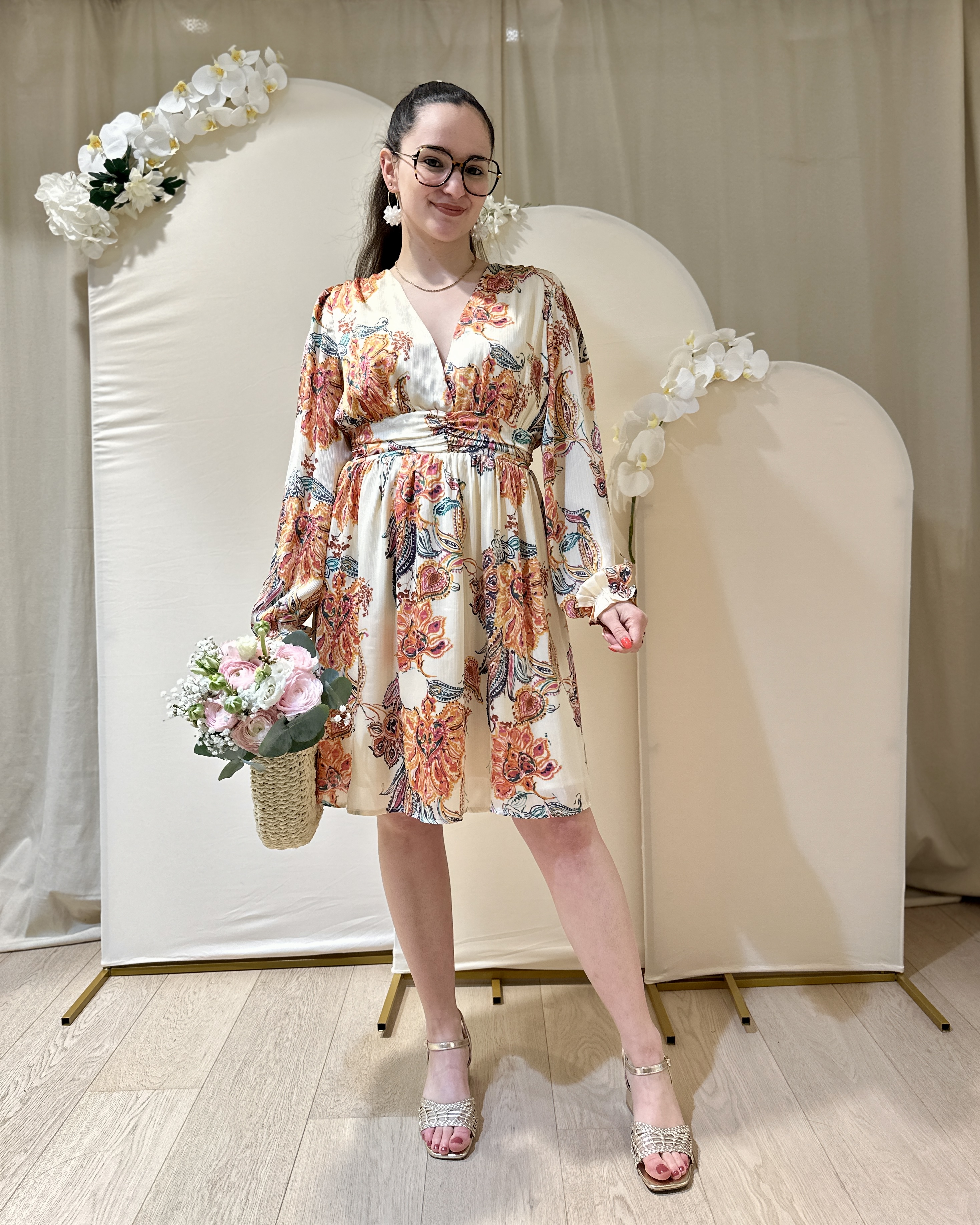 Robe CAMILLE Beige