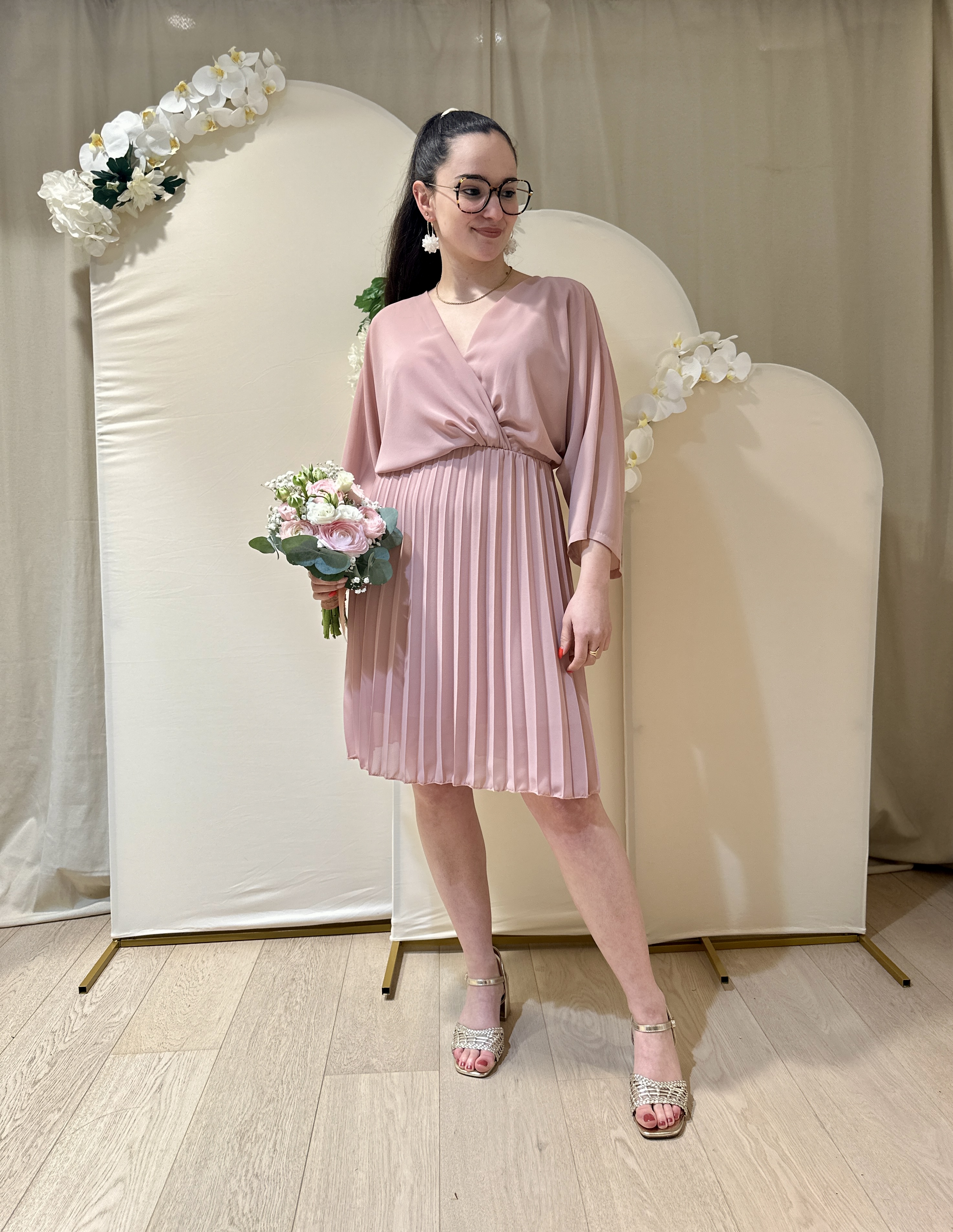 Robe EDITH Rose pâle