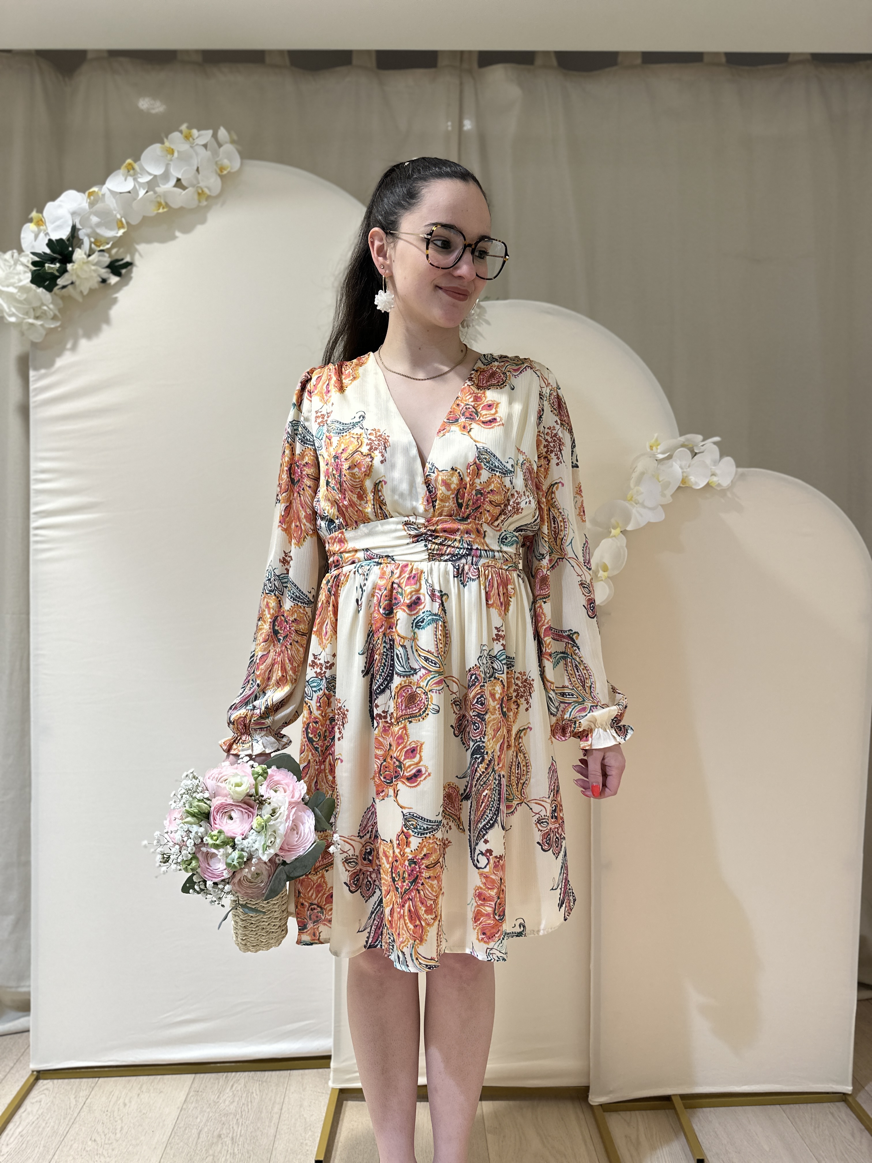 Robe CAMILLE Beige