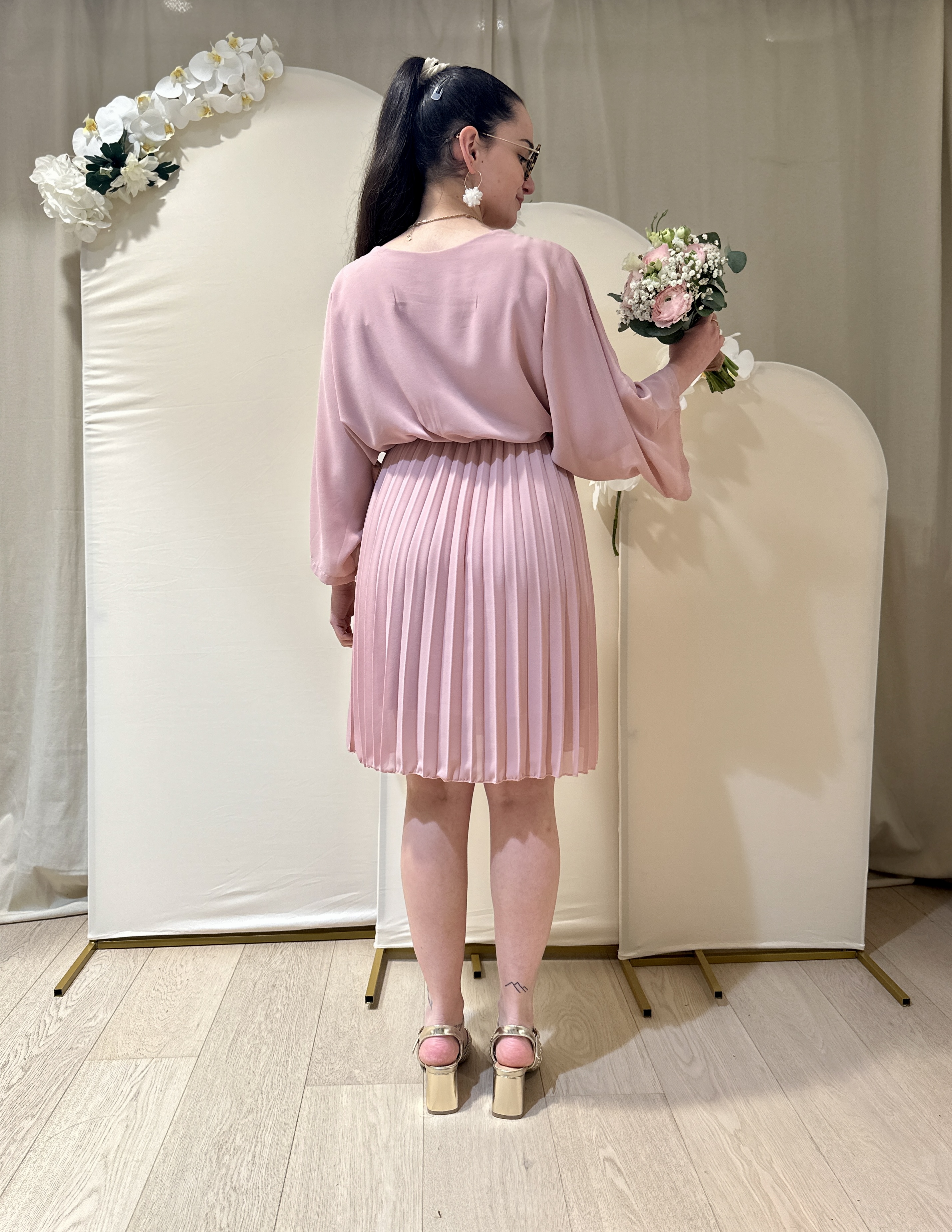 Robe EDITH Rose pâle