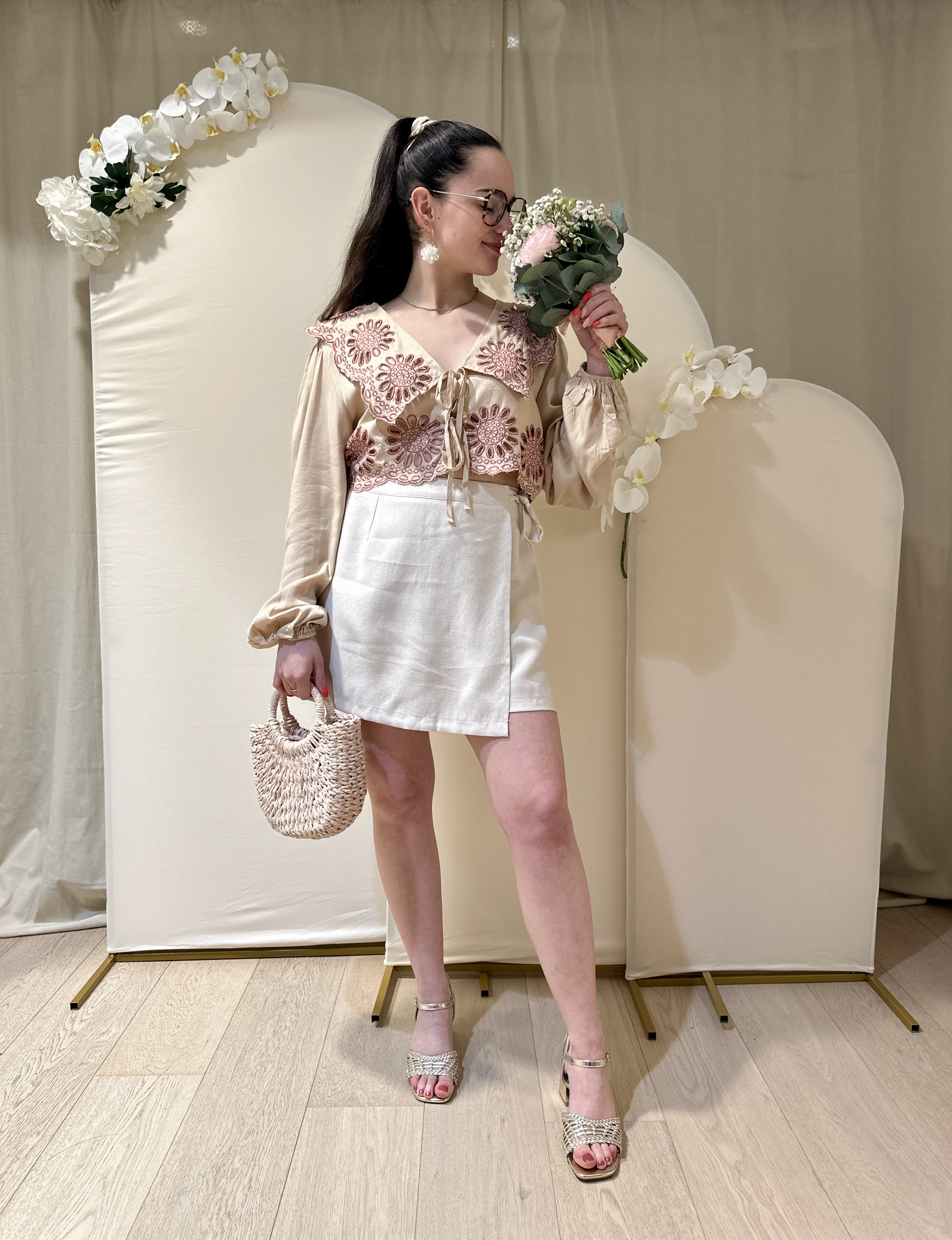 Jupe-Short DIANE Beige