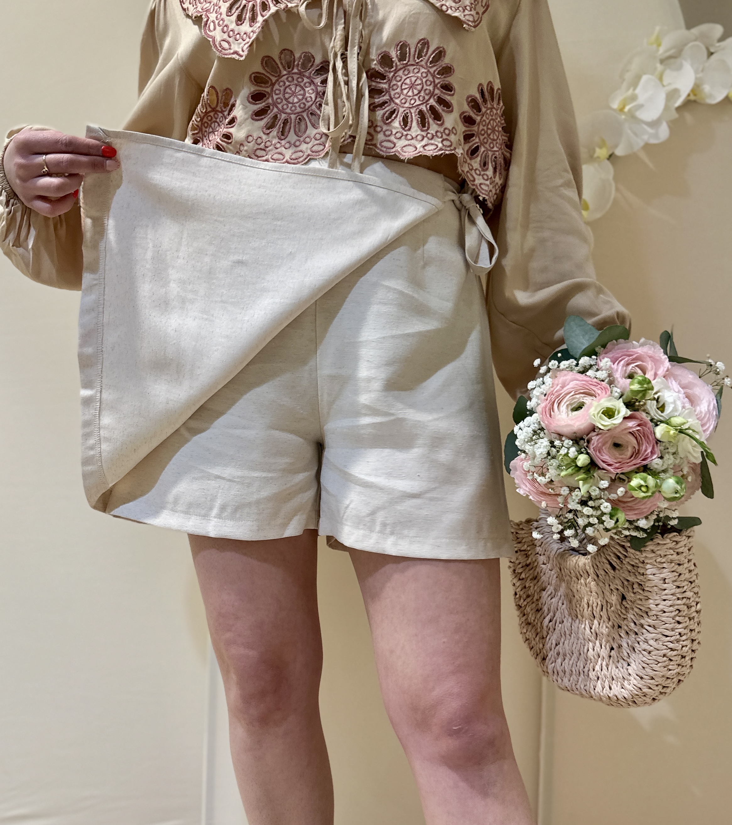 Jupe-Short DIANE Beige