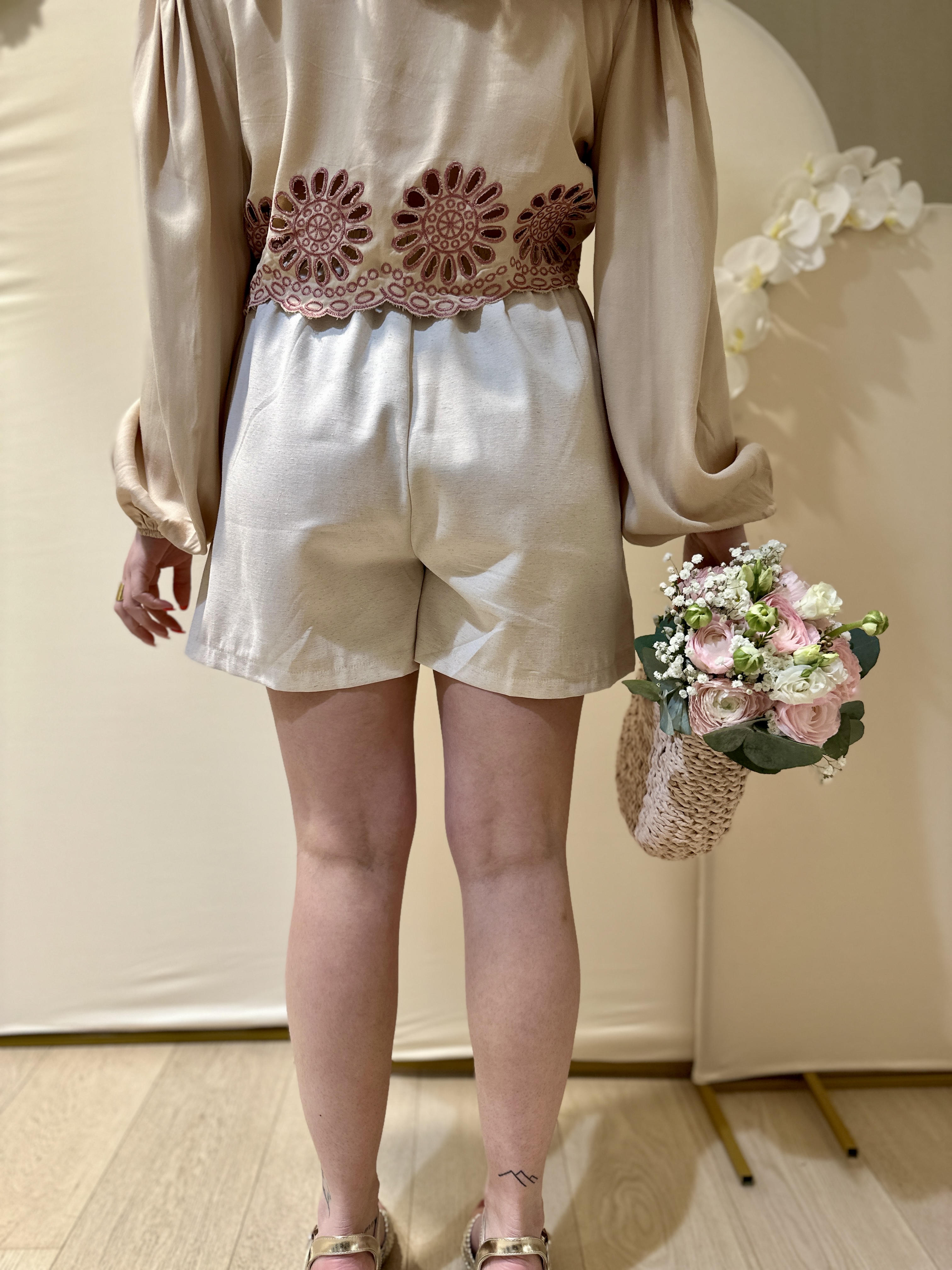 Jupe-Short DIANE Beige