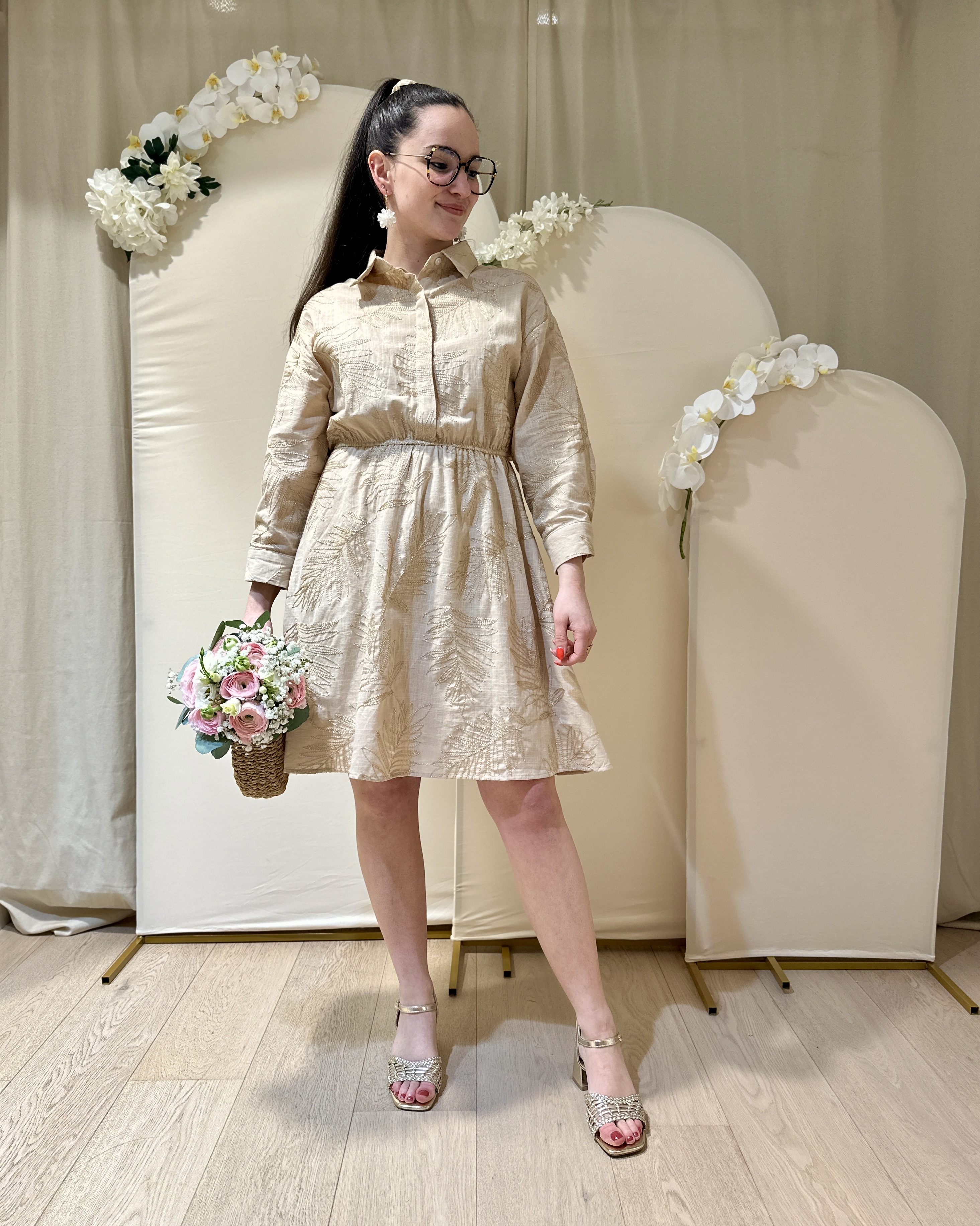 Robe EVA Beige foncé