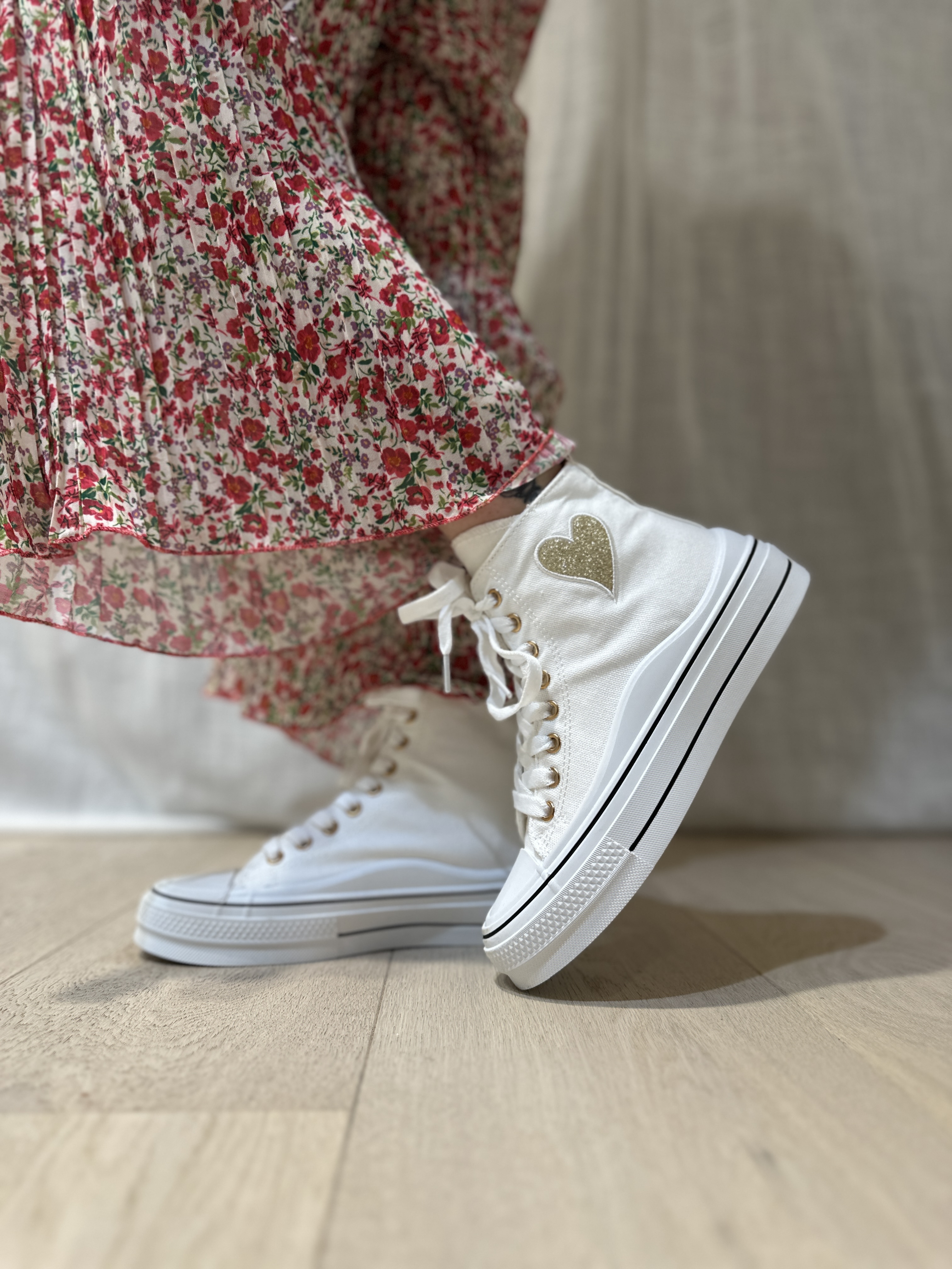 Baskets LÉA blanches