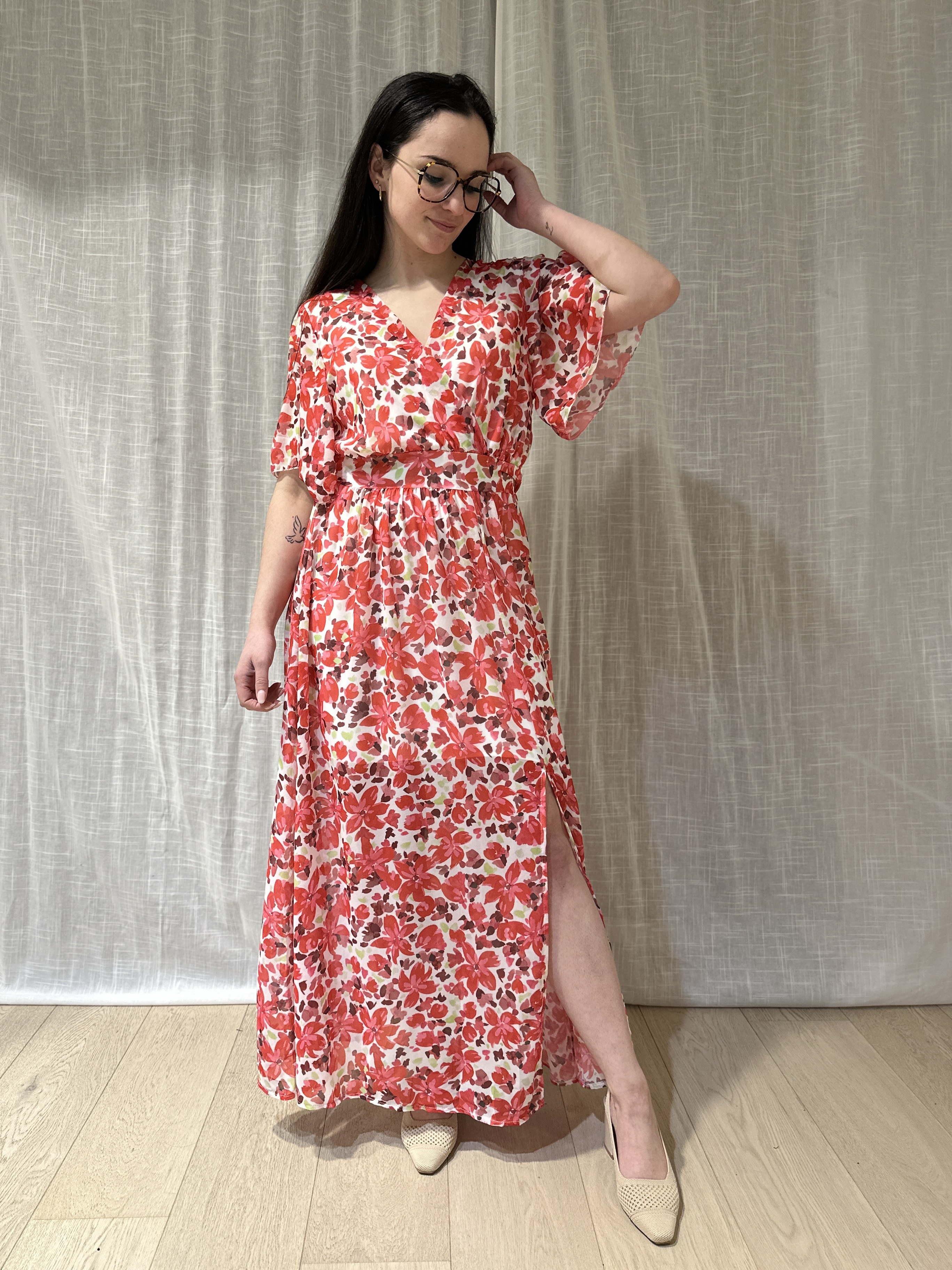 Robe JEANNE rouge