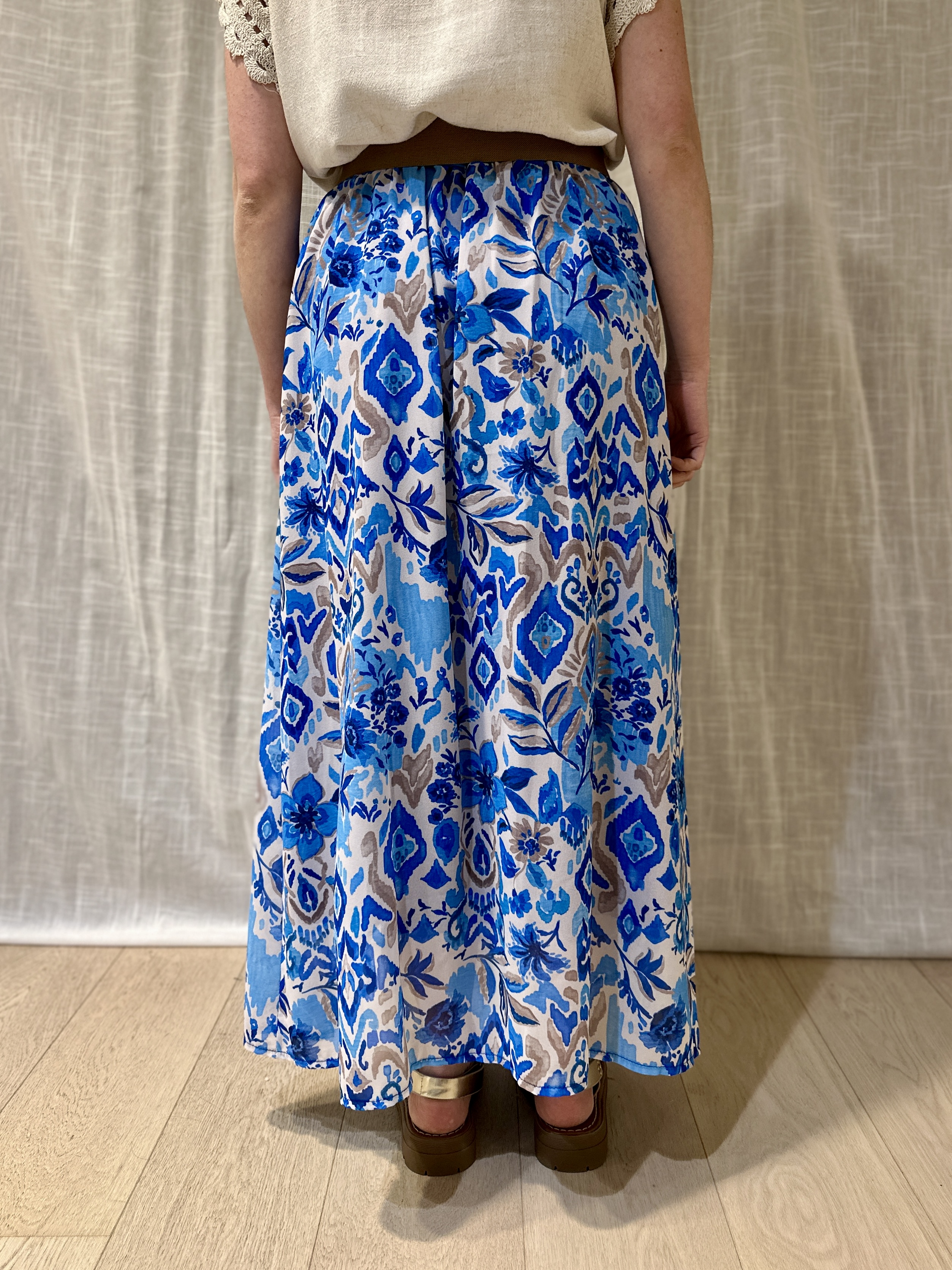 Jupe AGLAE motifs bleus