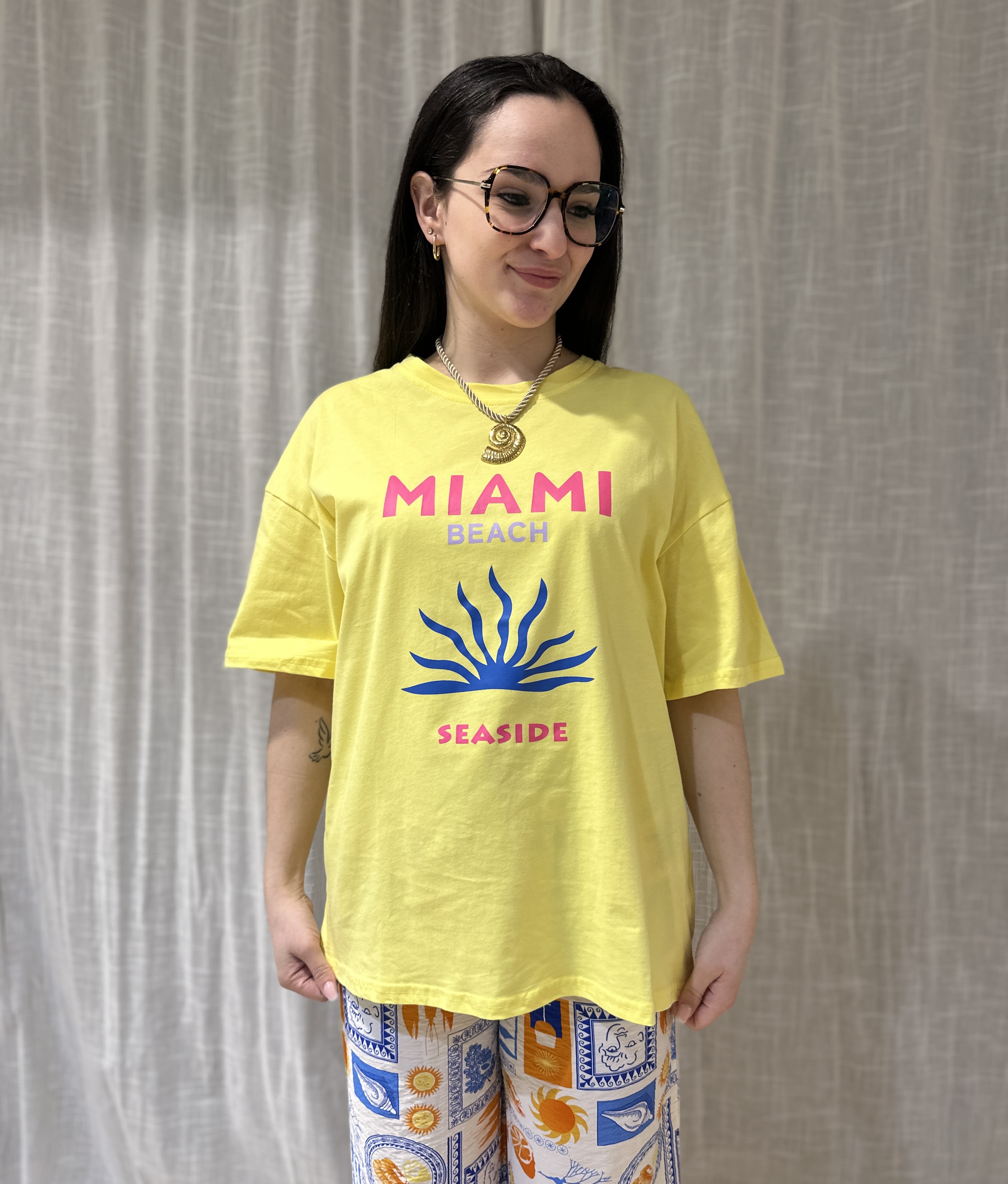 T-shirt MIAMI Jaune