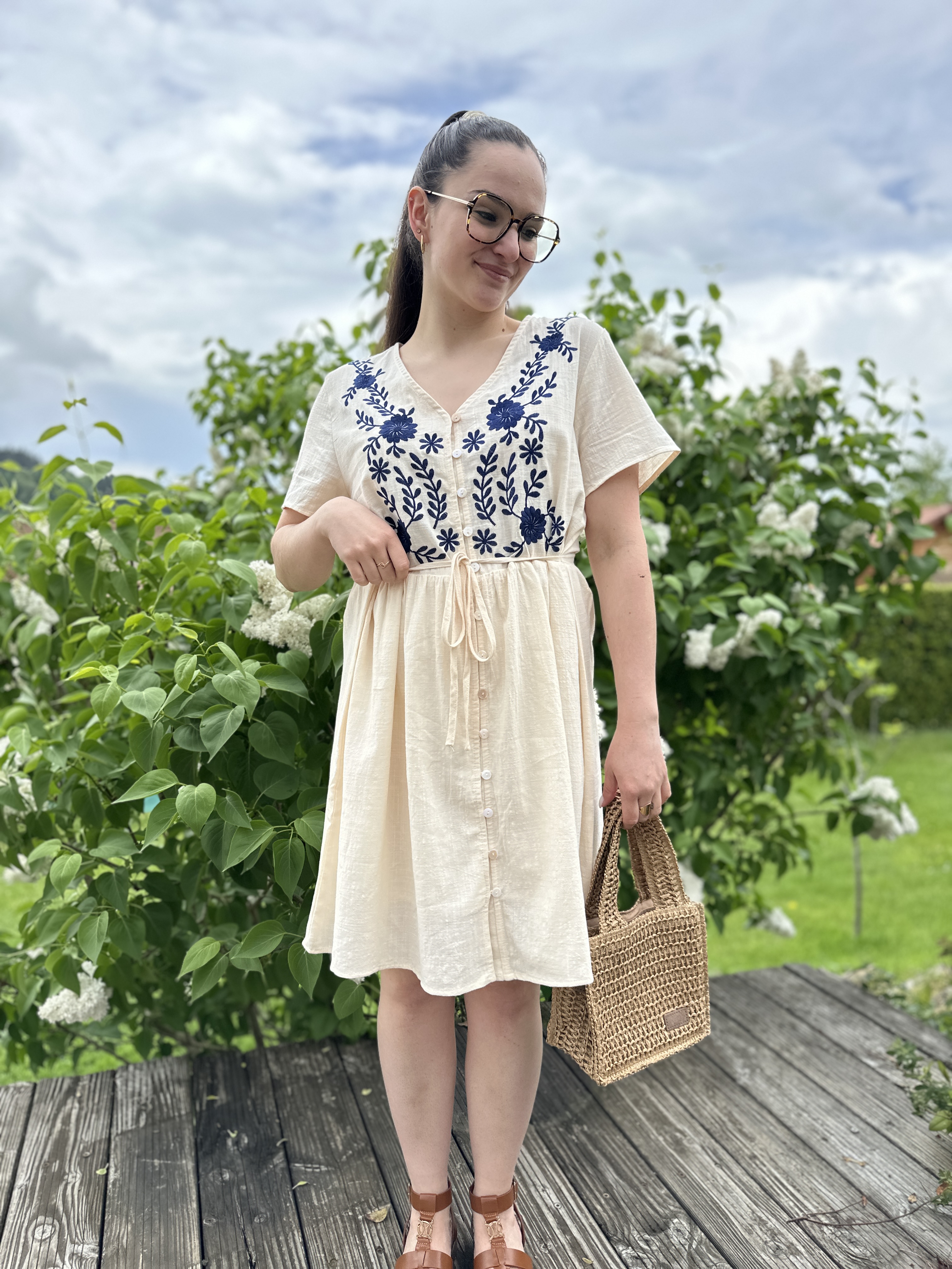 Robe ROMANE Écrue