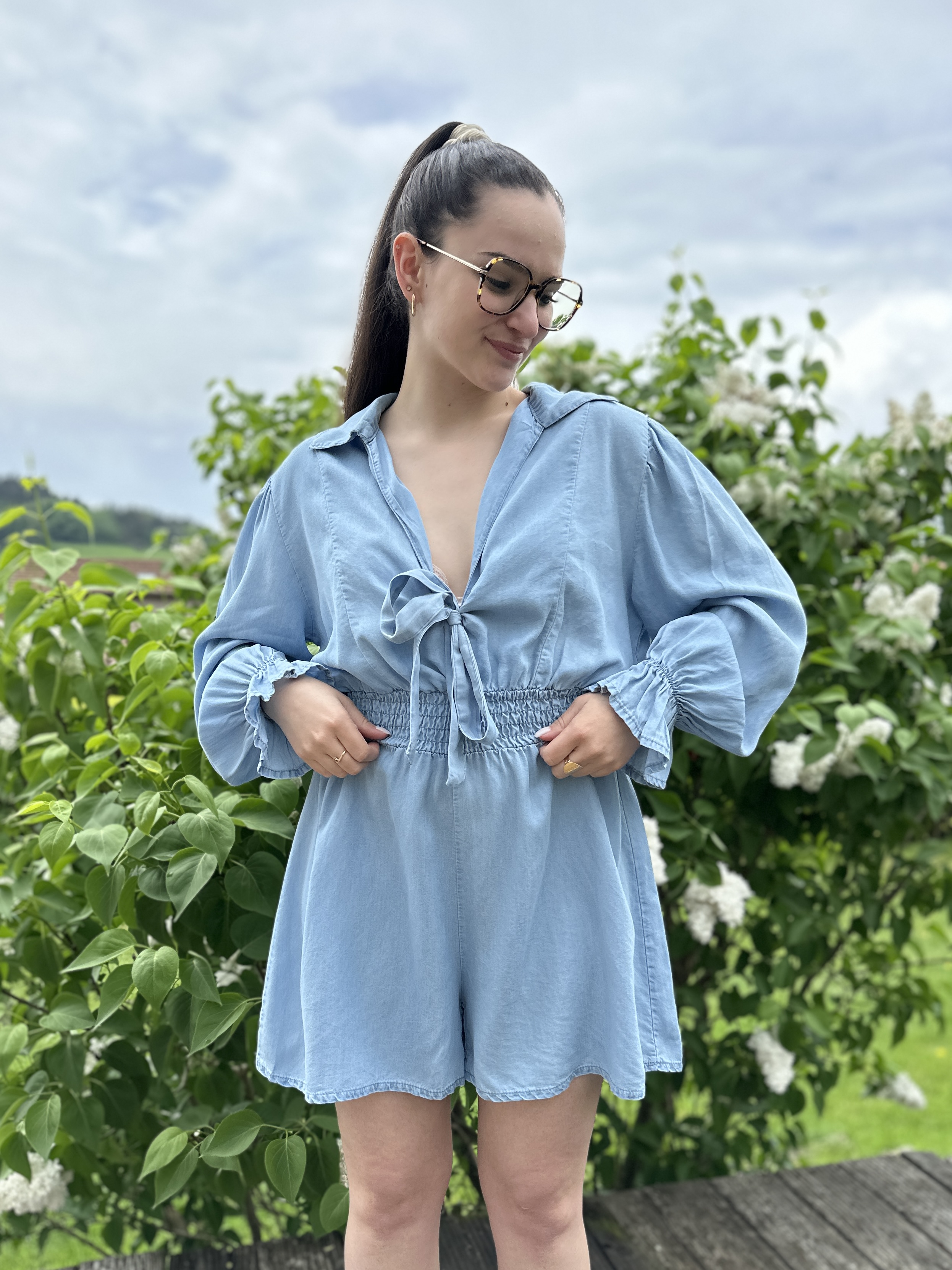 Combi-short NINA Bleu clair