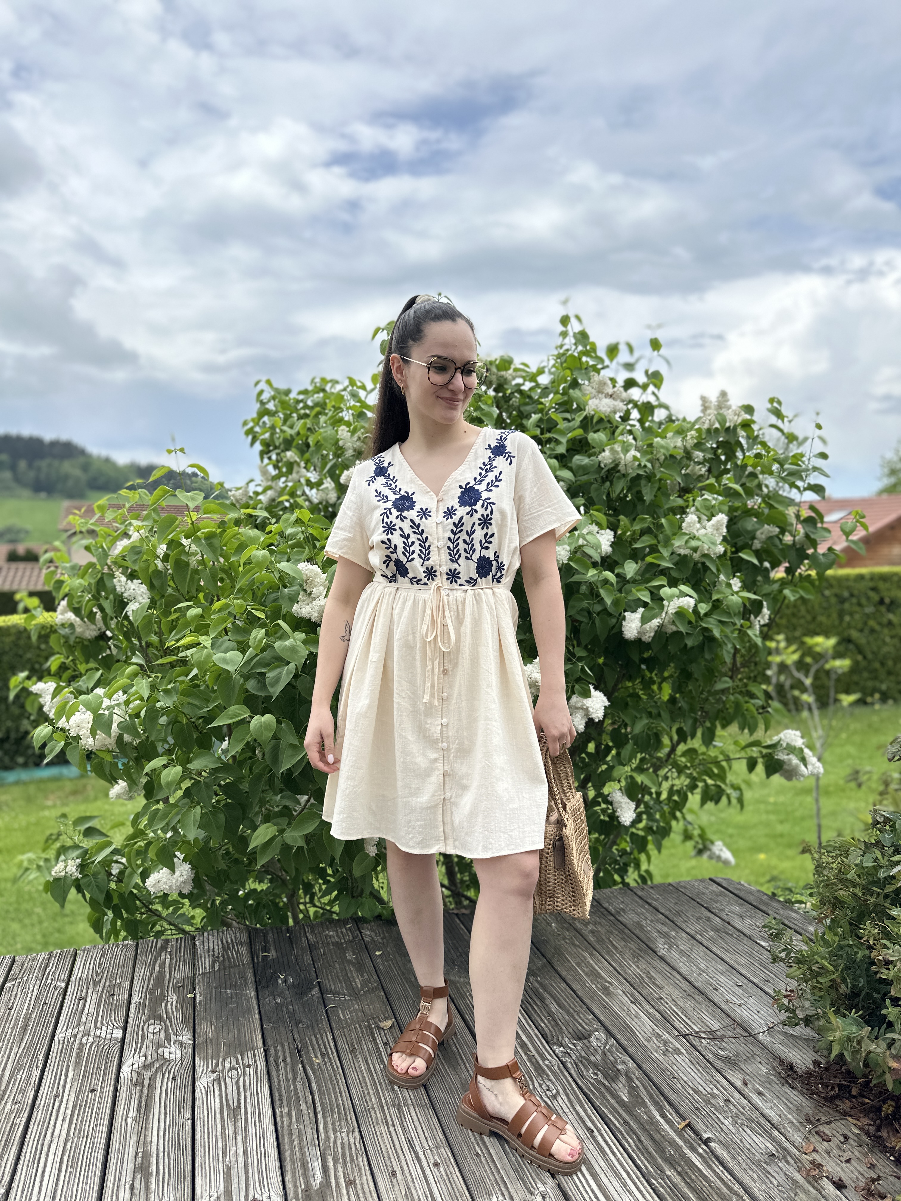 Robe ROMANE Écrue