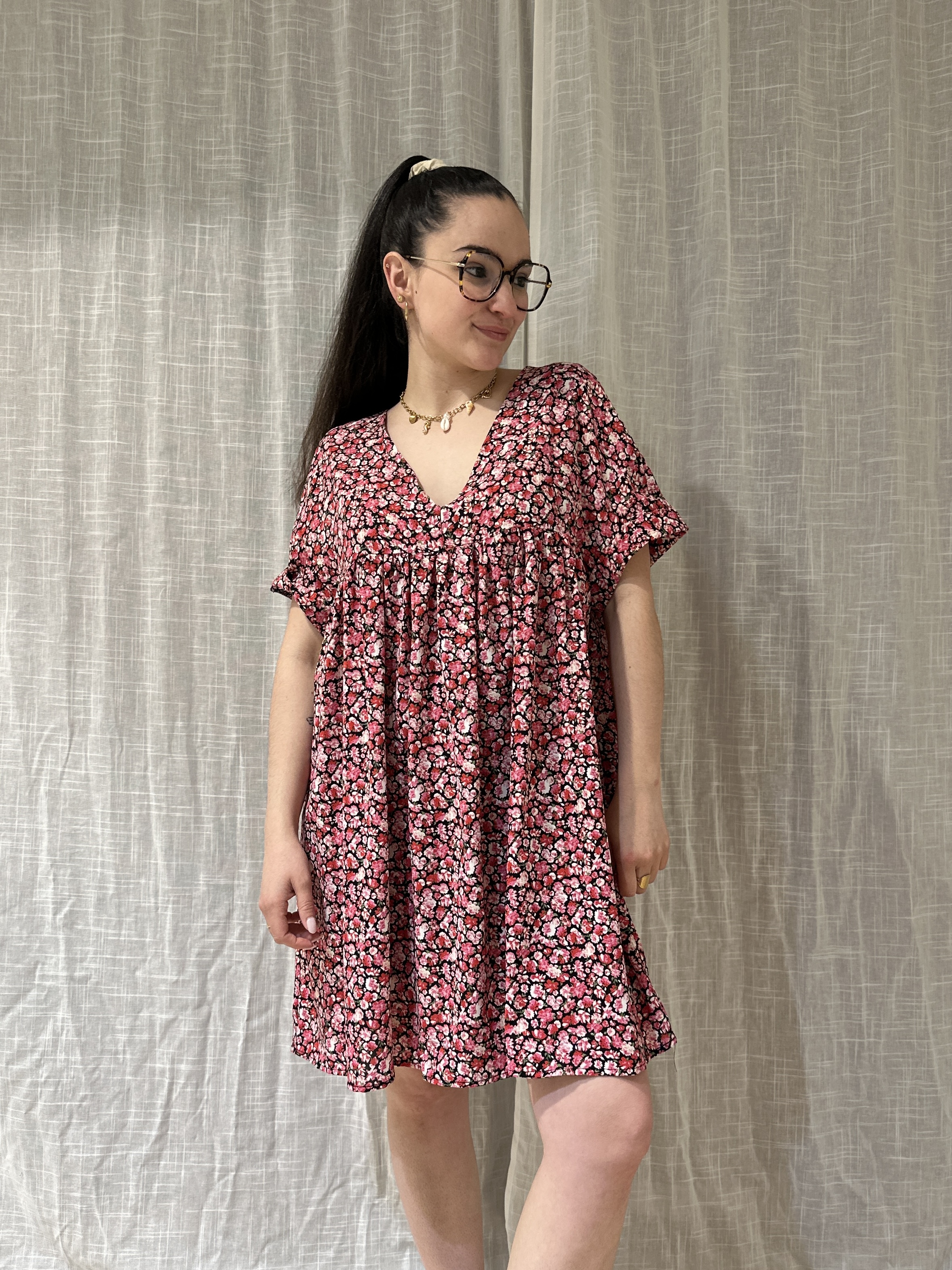 Robe-Short LIBERTY Rose