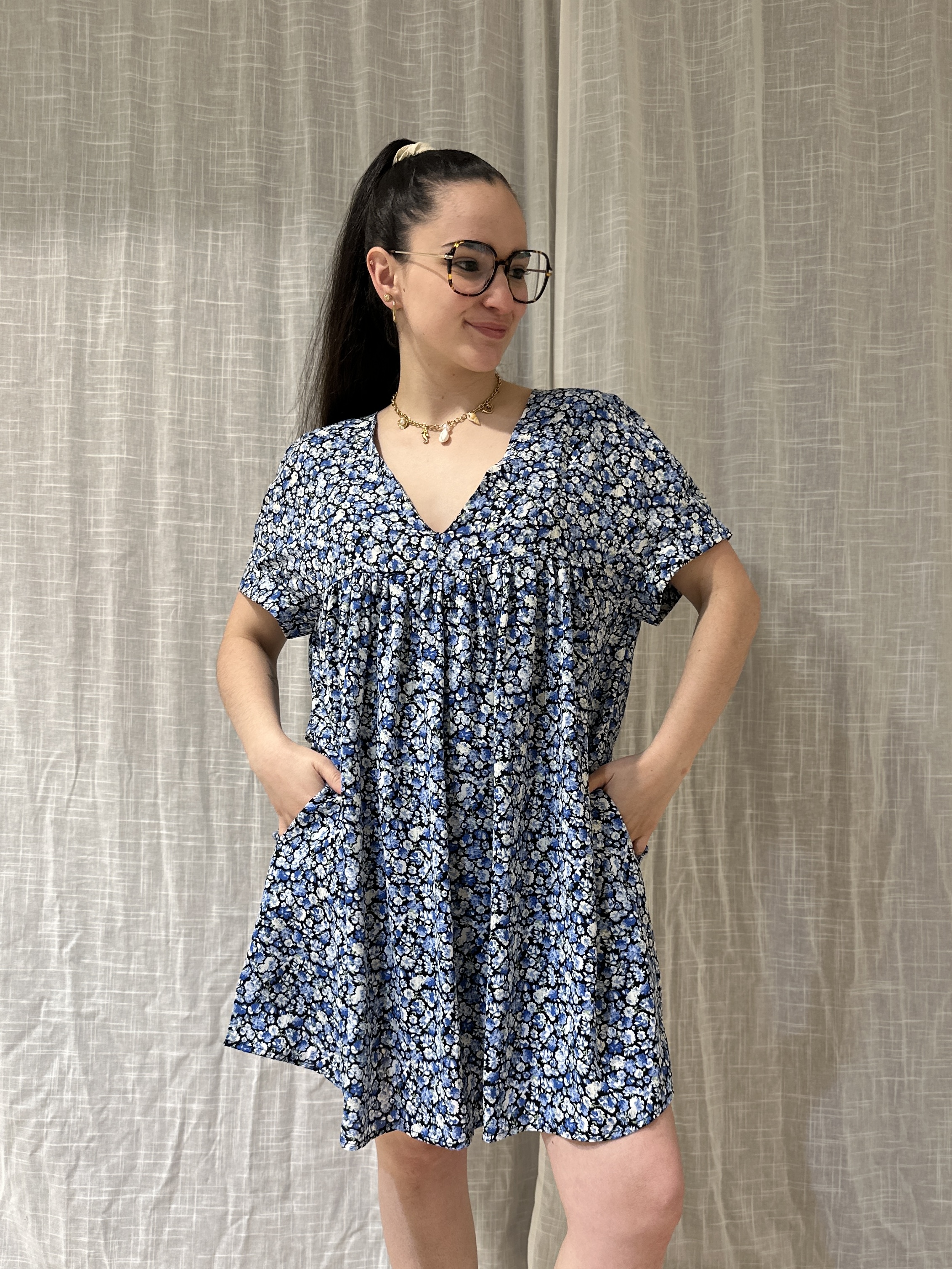 Robe-Short LIBERTY Bleue