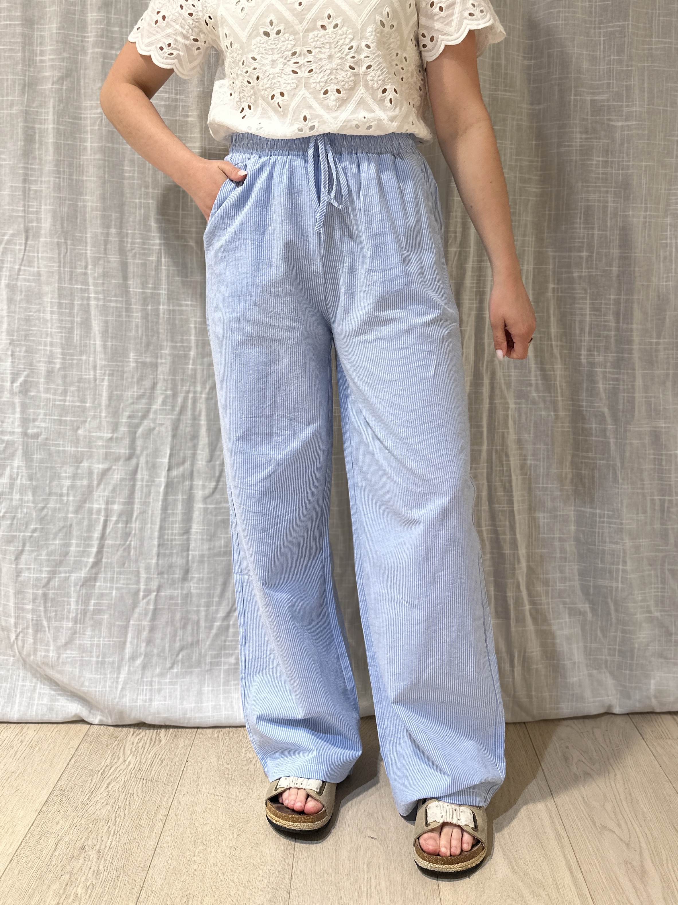Pantalon ROMY Bleu Femme
