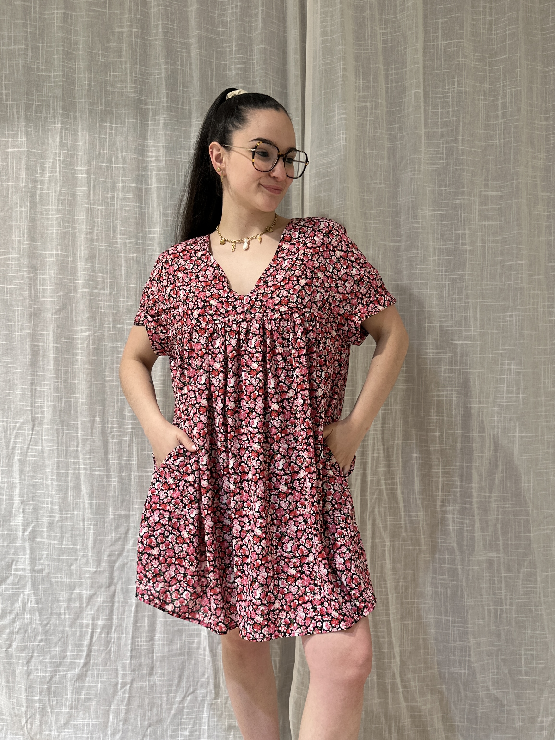 Robe-Short LIBERTY Rose