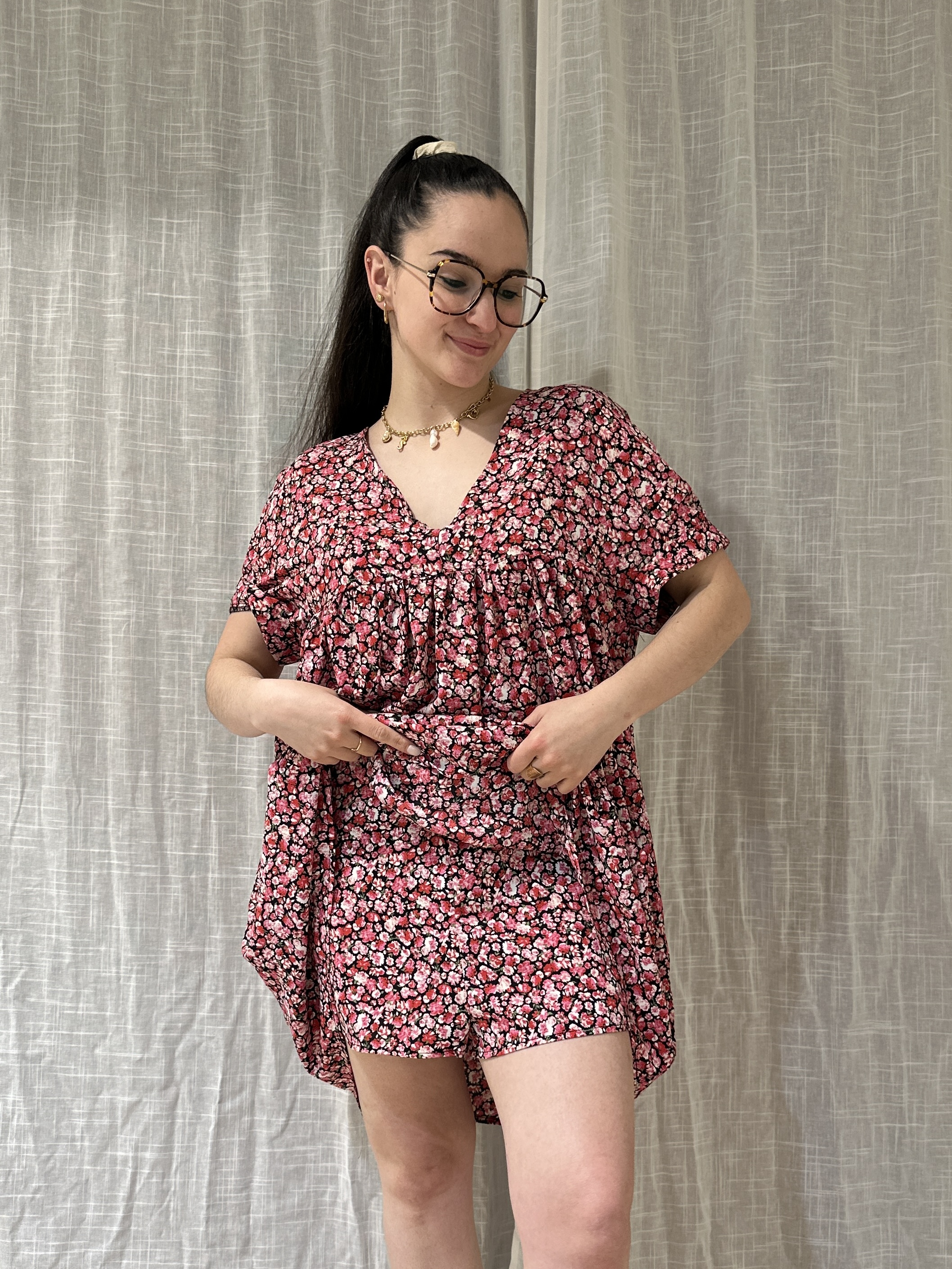 Robe-Short LIBERTY Rose