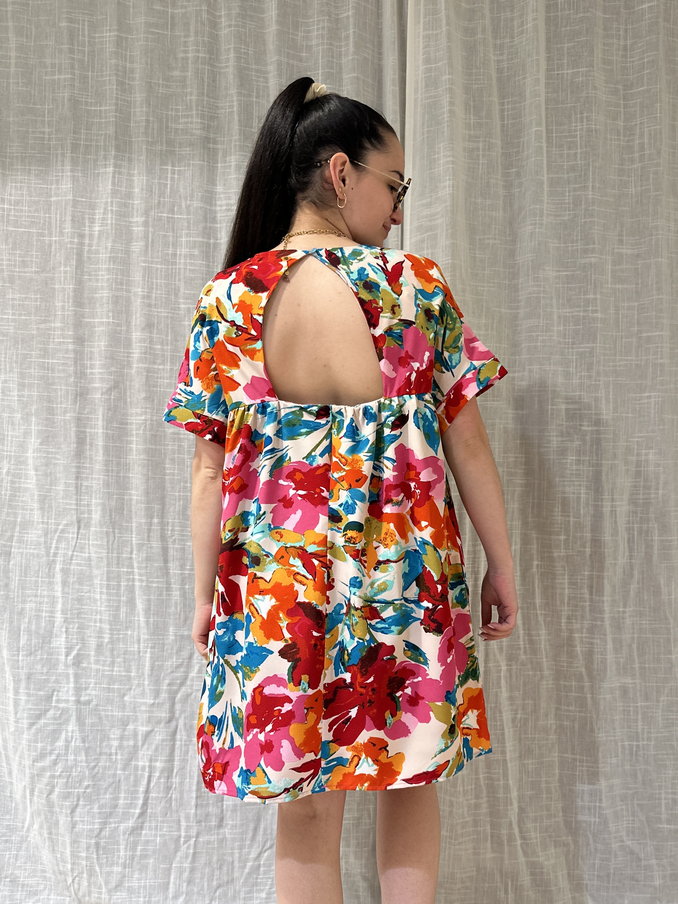 Robe-Short FLOWER Multicolore