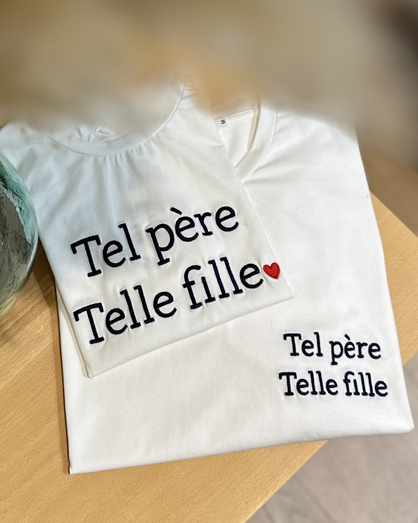 T-Shirt TEL PERE TELLE FILLE Blanc - Enfant 