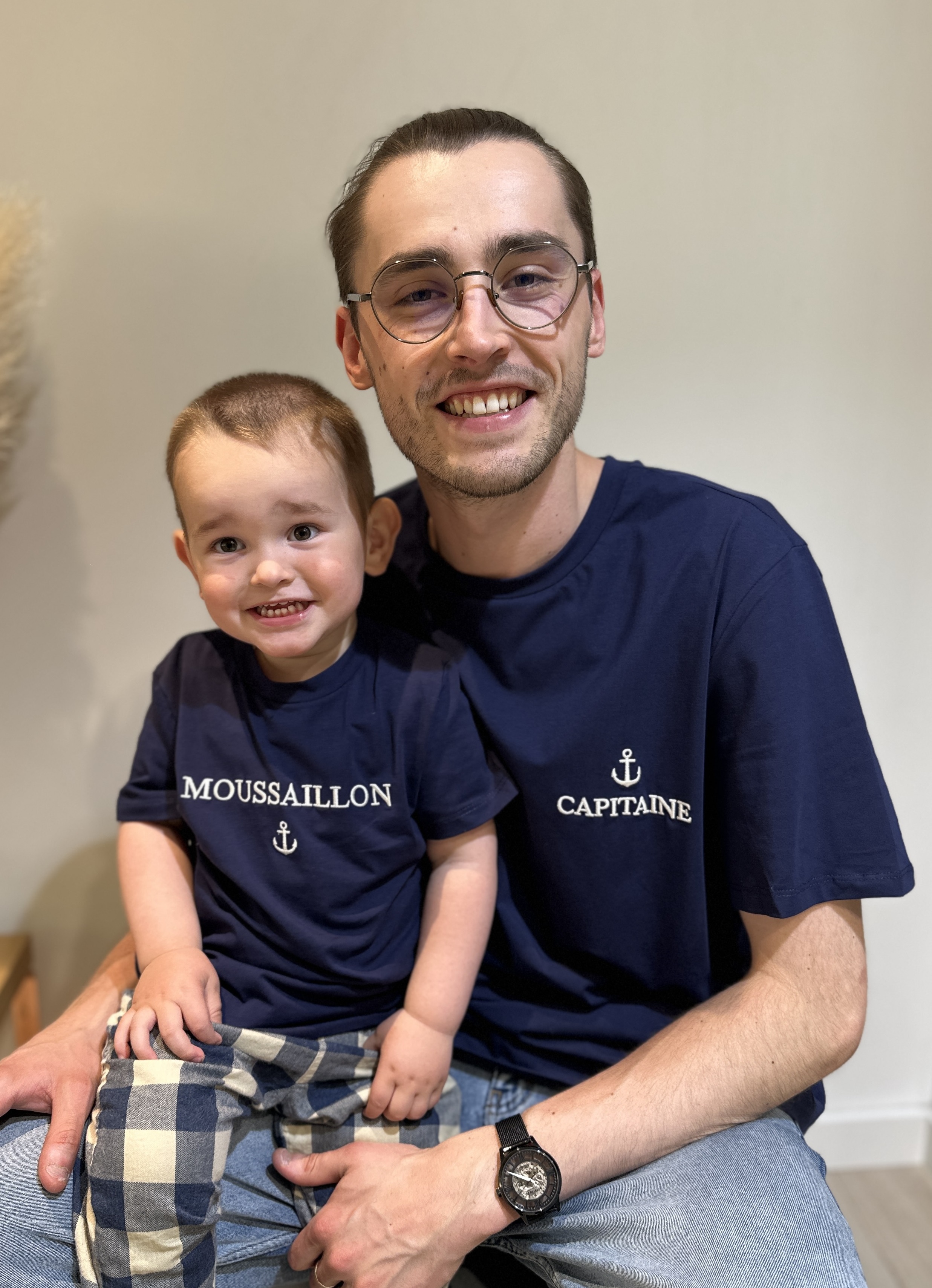 T-Shirt MOUSSAILLON Marine - Enfant