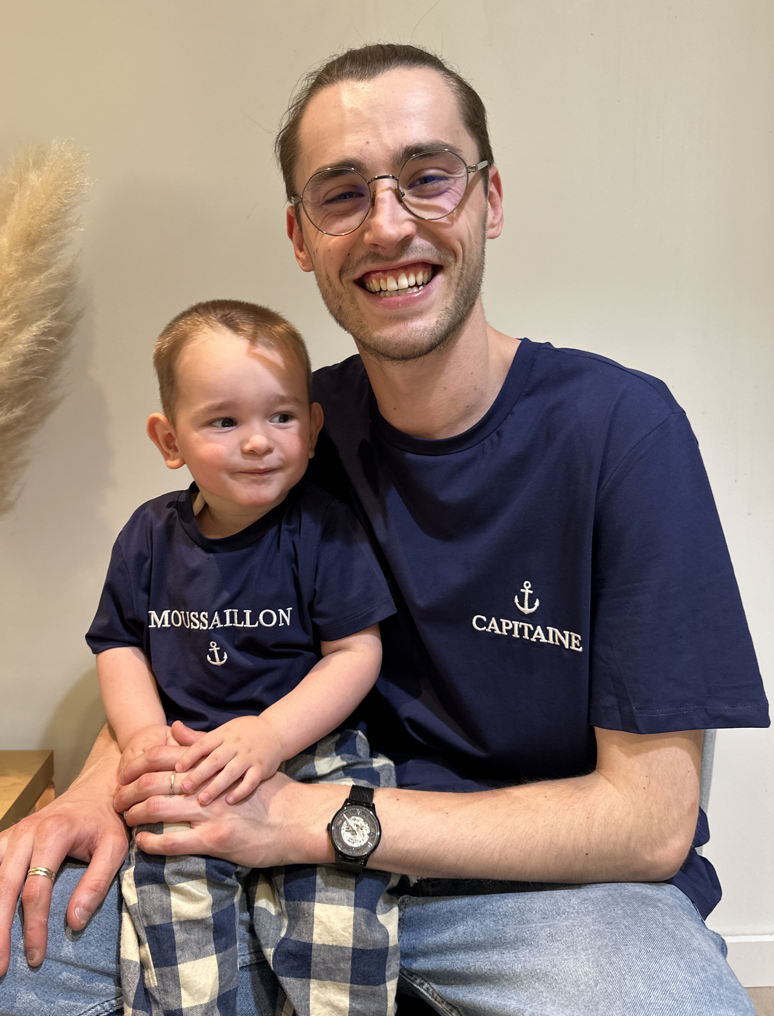 T-Shirt MOUSSAILLON Marine - Enfant