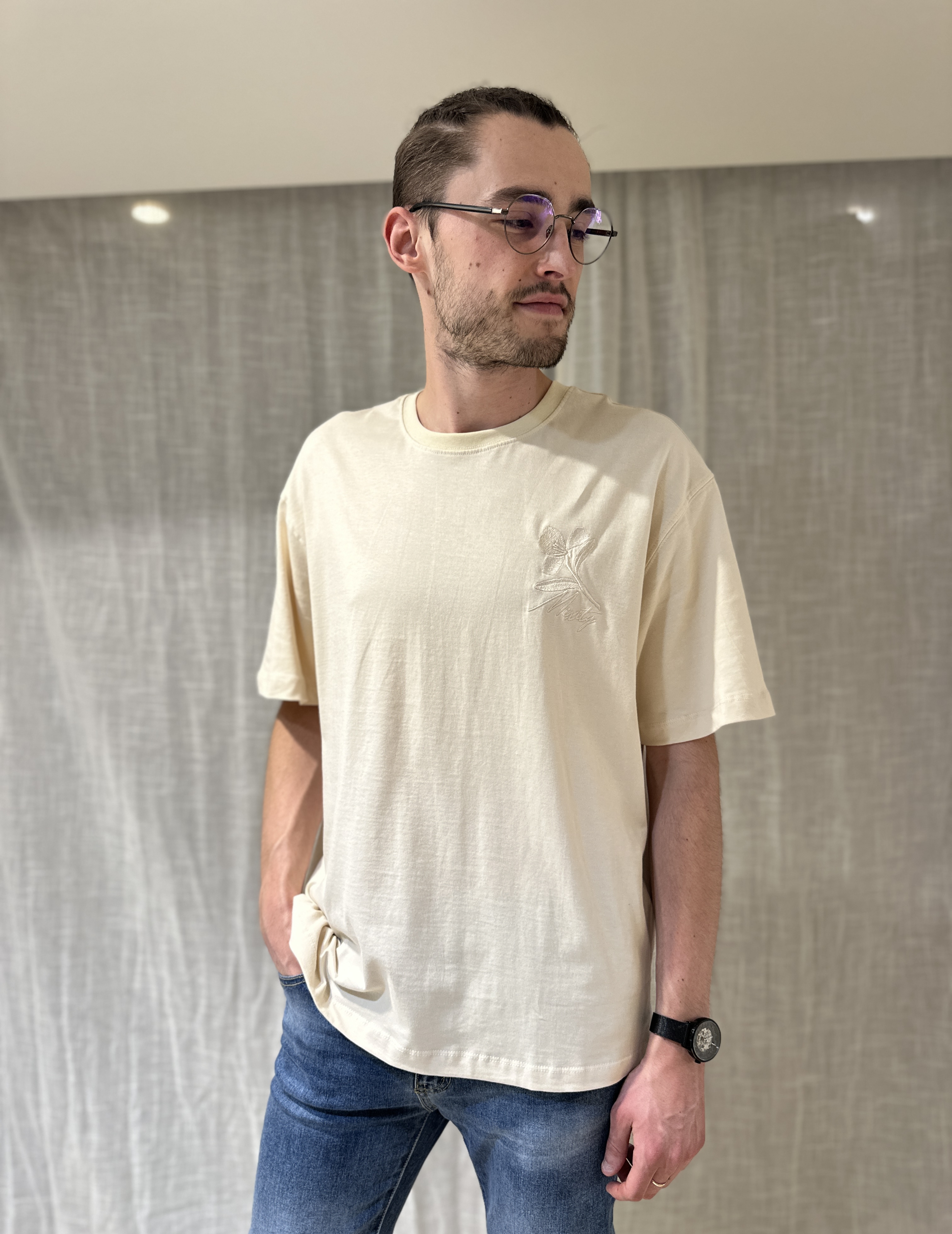T-Shirt "MIXITY" Beige