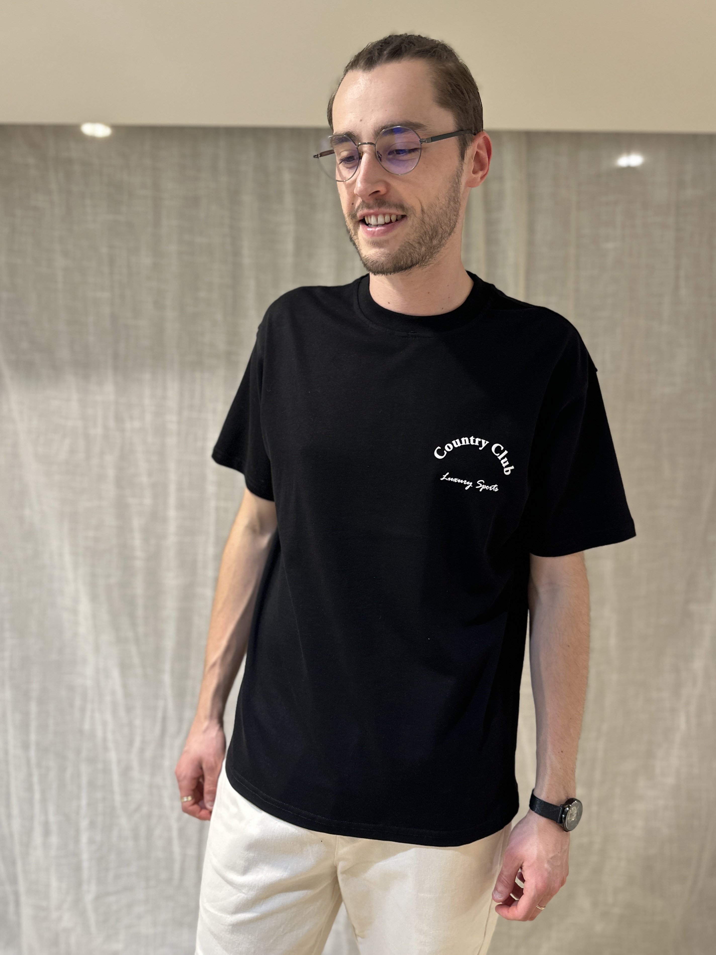 T-Shirt "COUNTRY CLUB" Noir