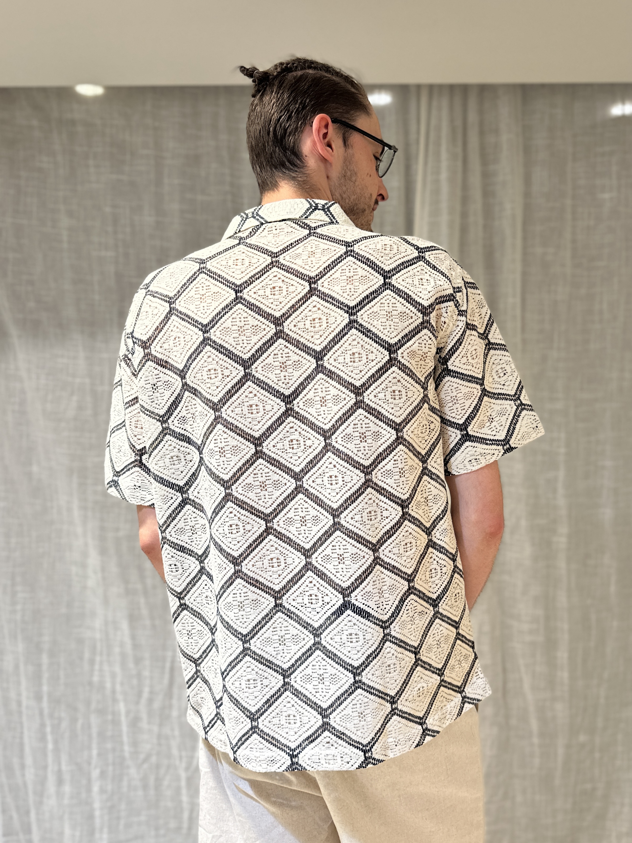 Chemise IBIZA Écrue/Noire