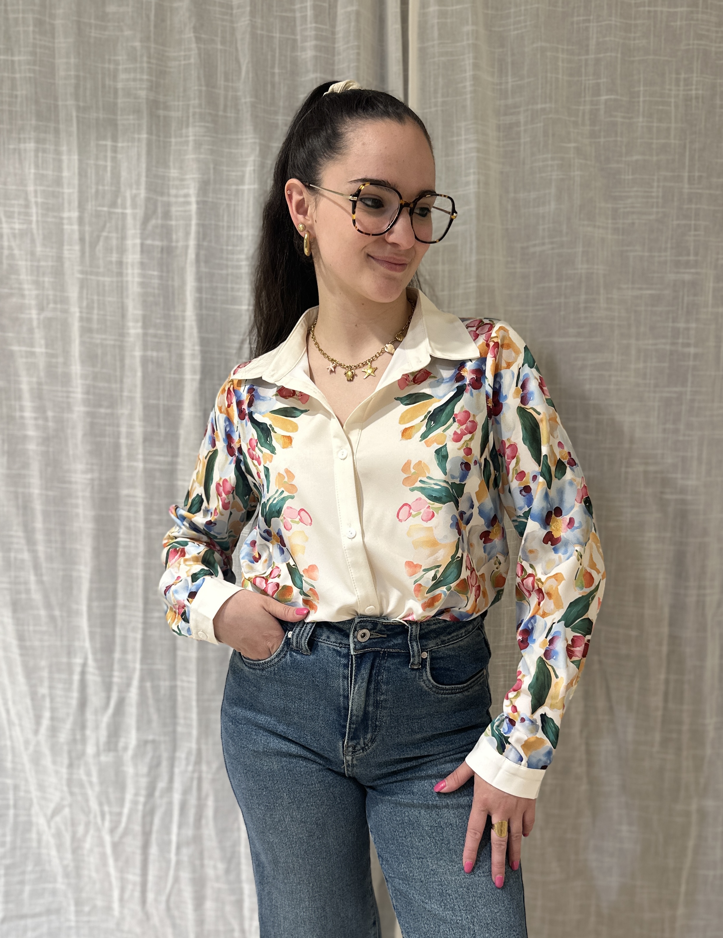 Chemise ANNA Fleurie
