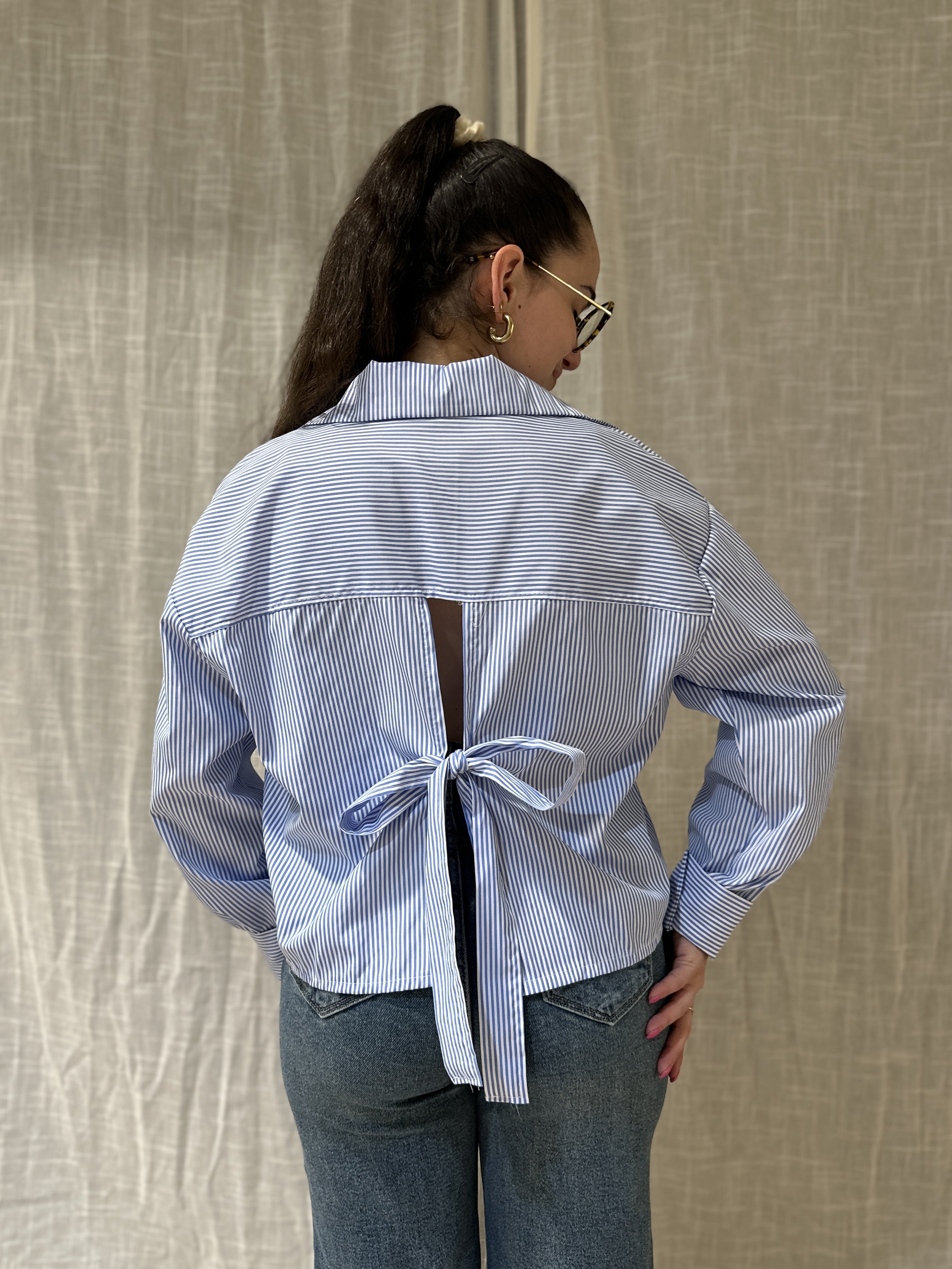 Chemise LOUISA Rayée Bleue
