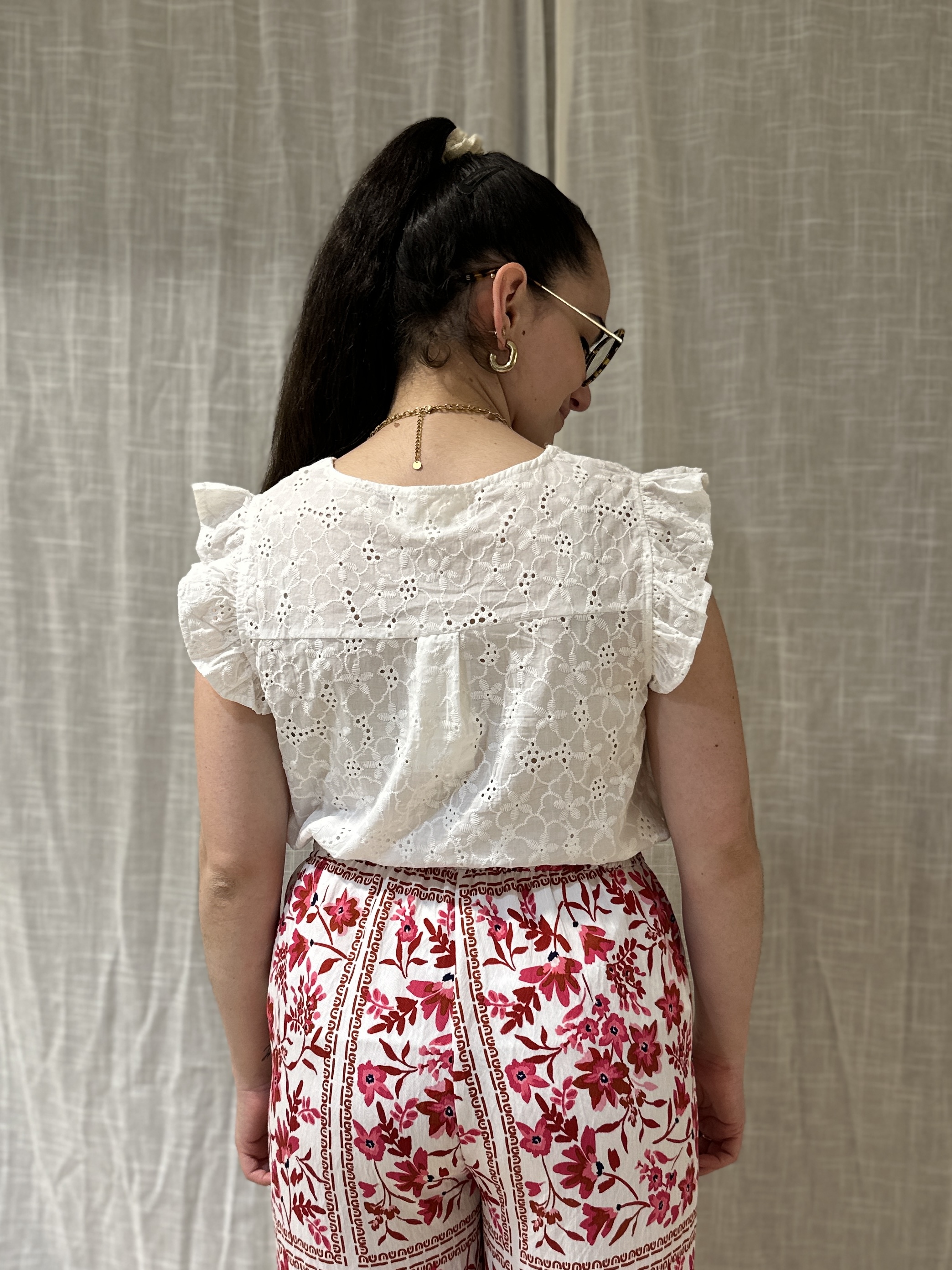 Top LILOU Blanc