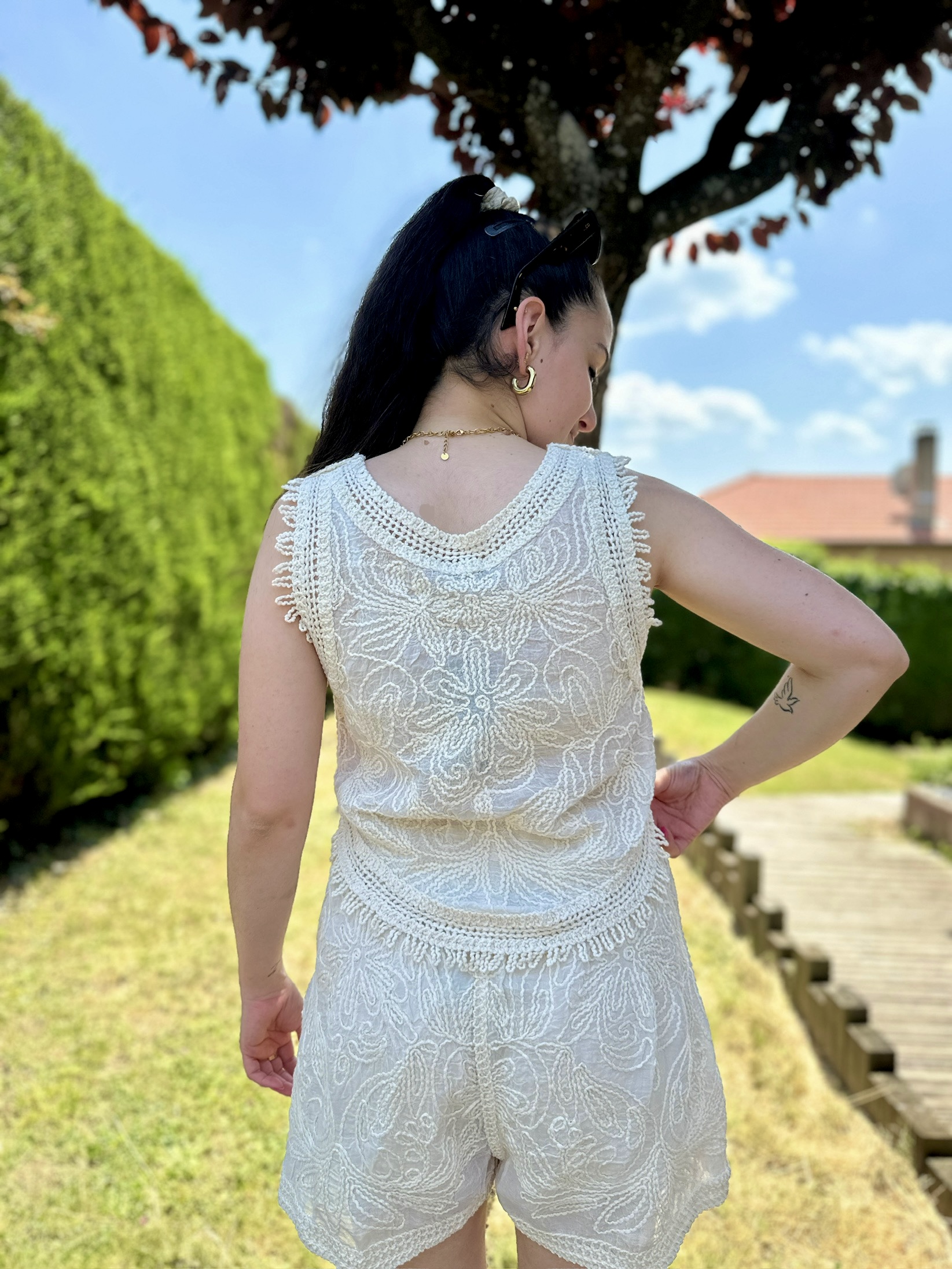 Top LARA Écru