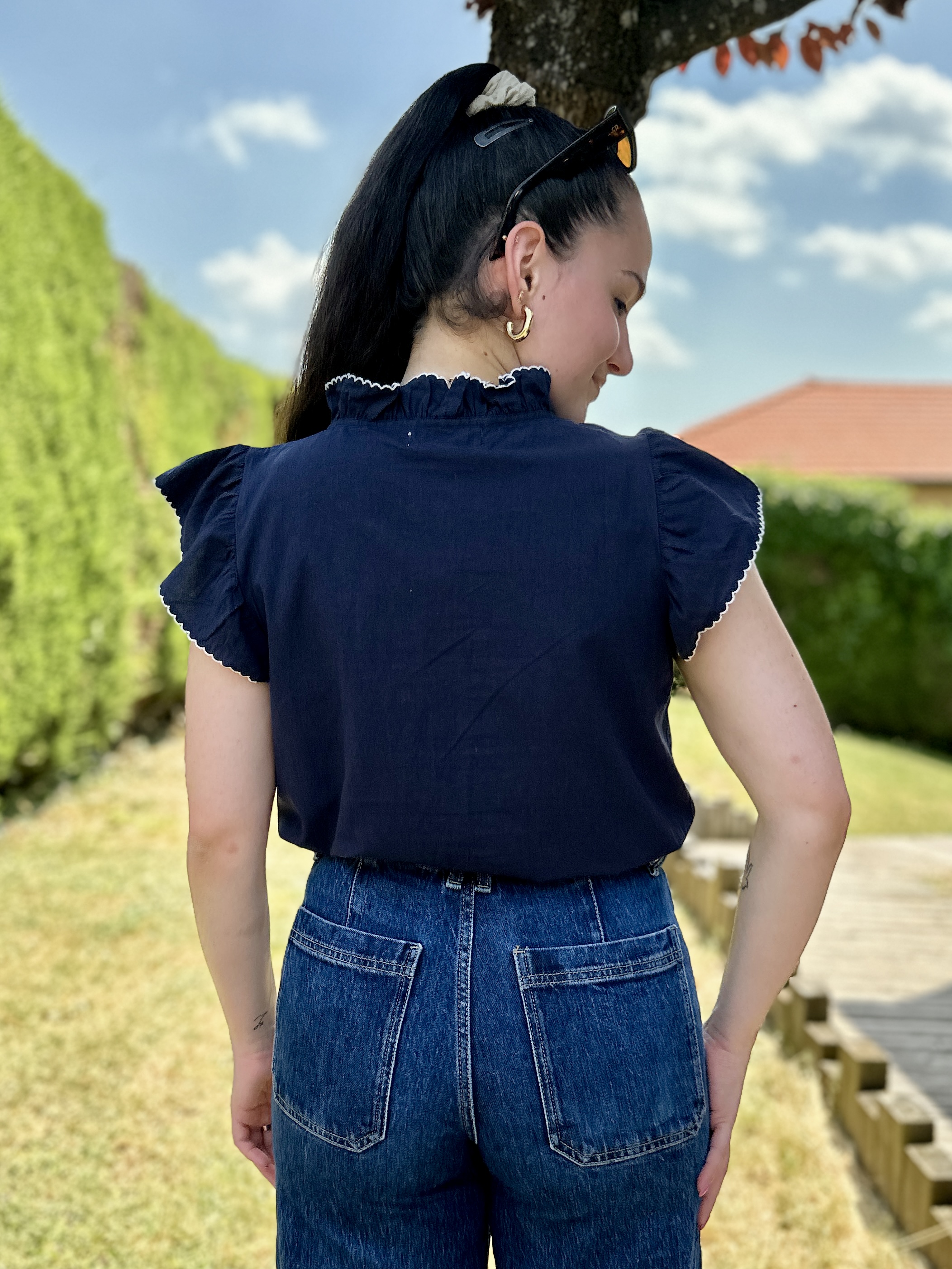 Blouse LÉANDRA Marine