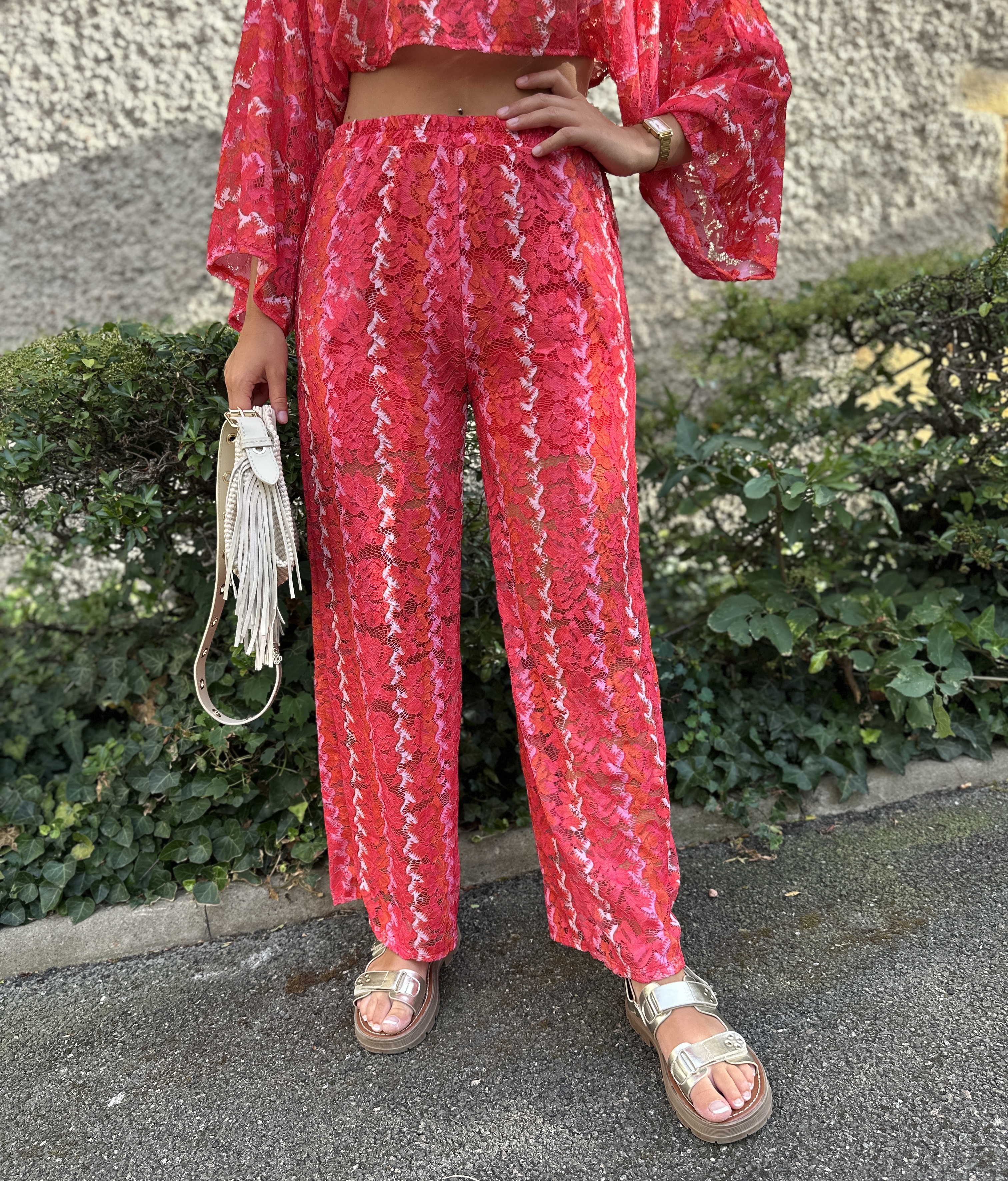 Pantalon MADISON Rouge