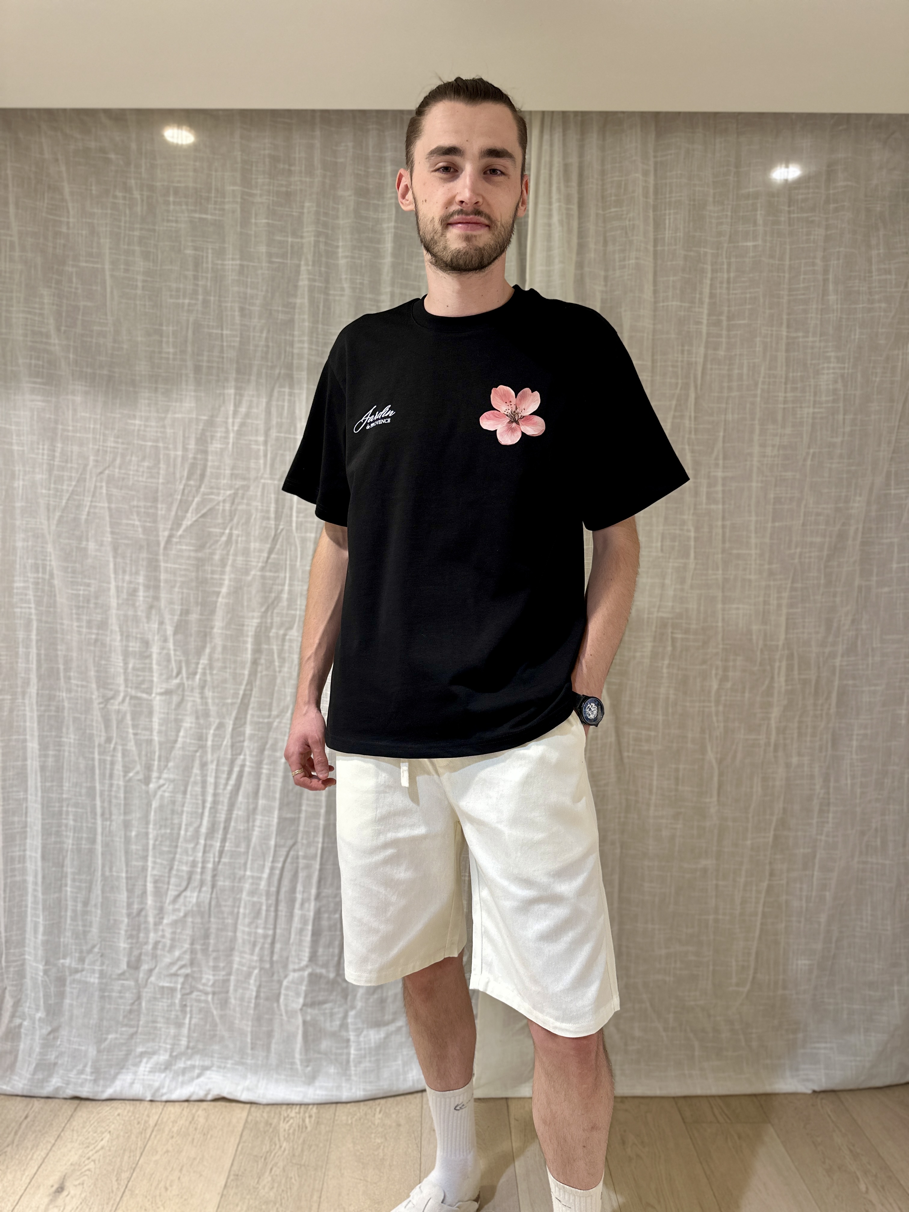 T-shirt JARDIN DE PROVENCE Noir