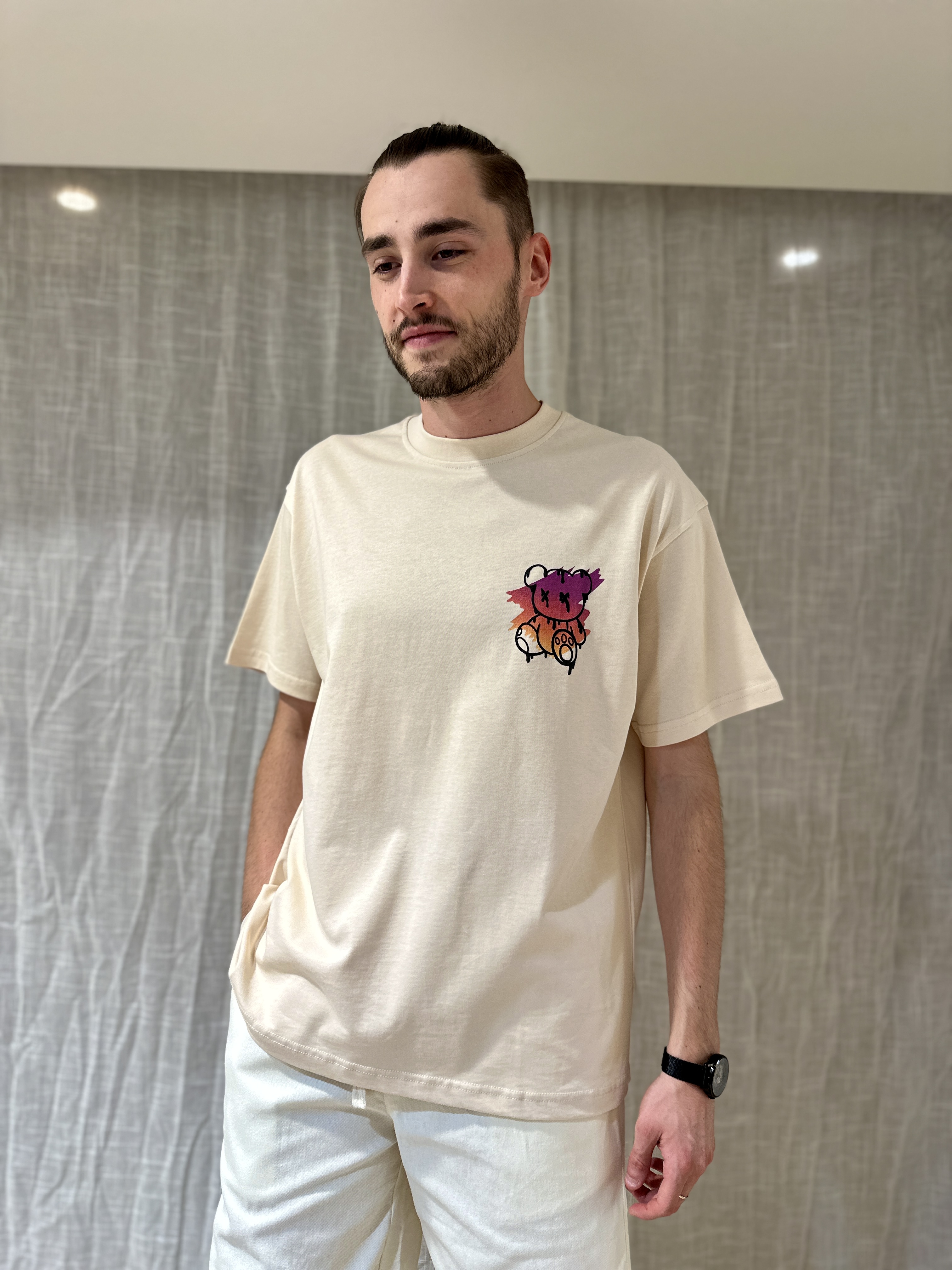 T-shirt NEW YORK Beige