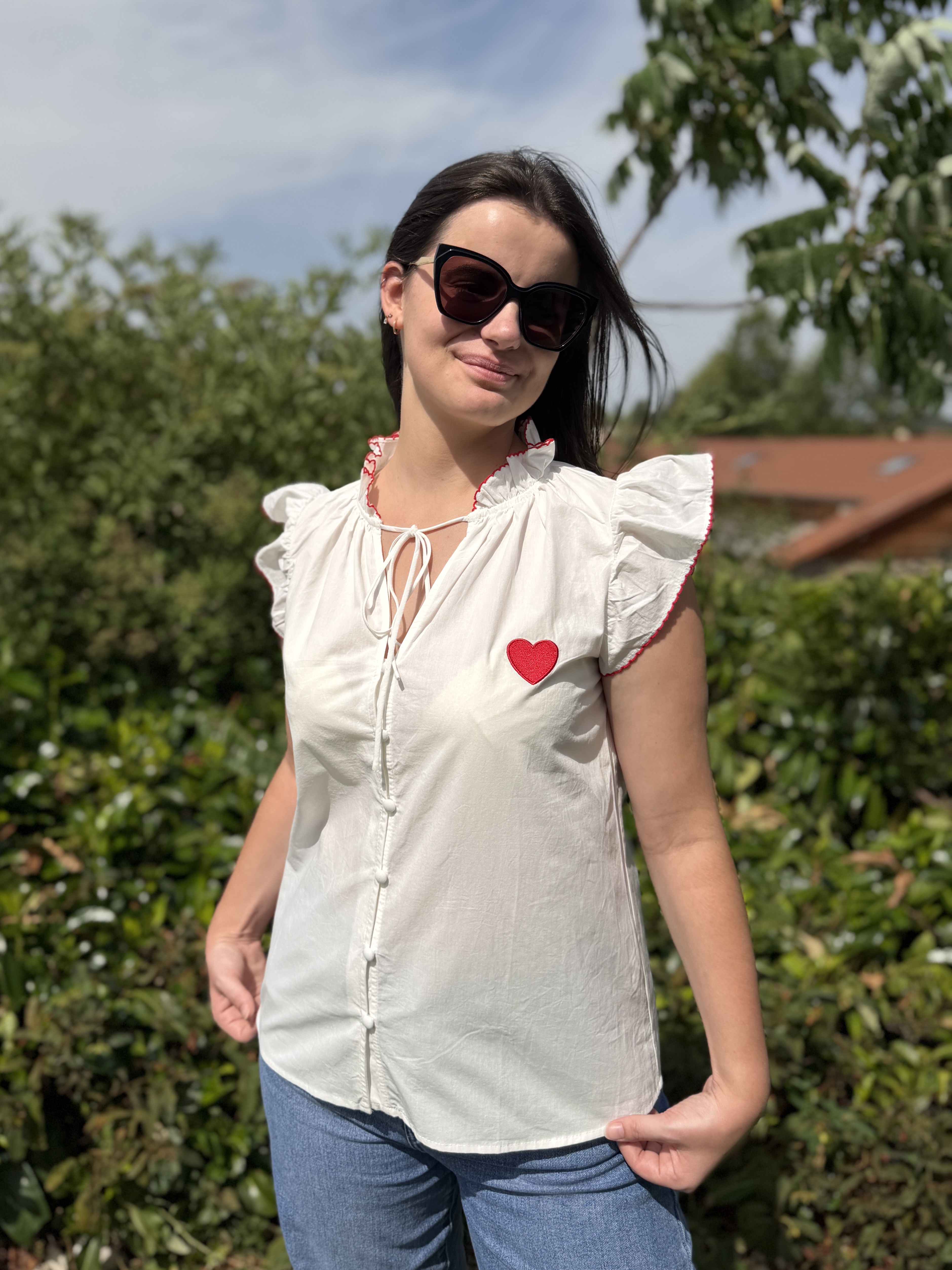 Blouse LEANDRA Blanche