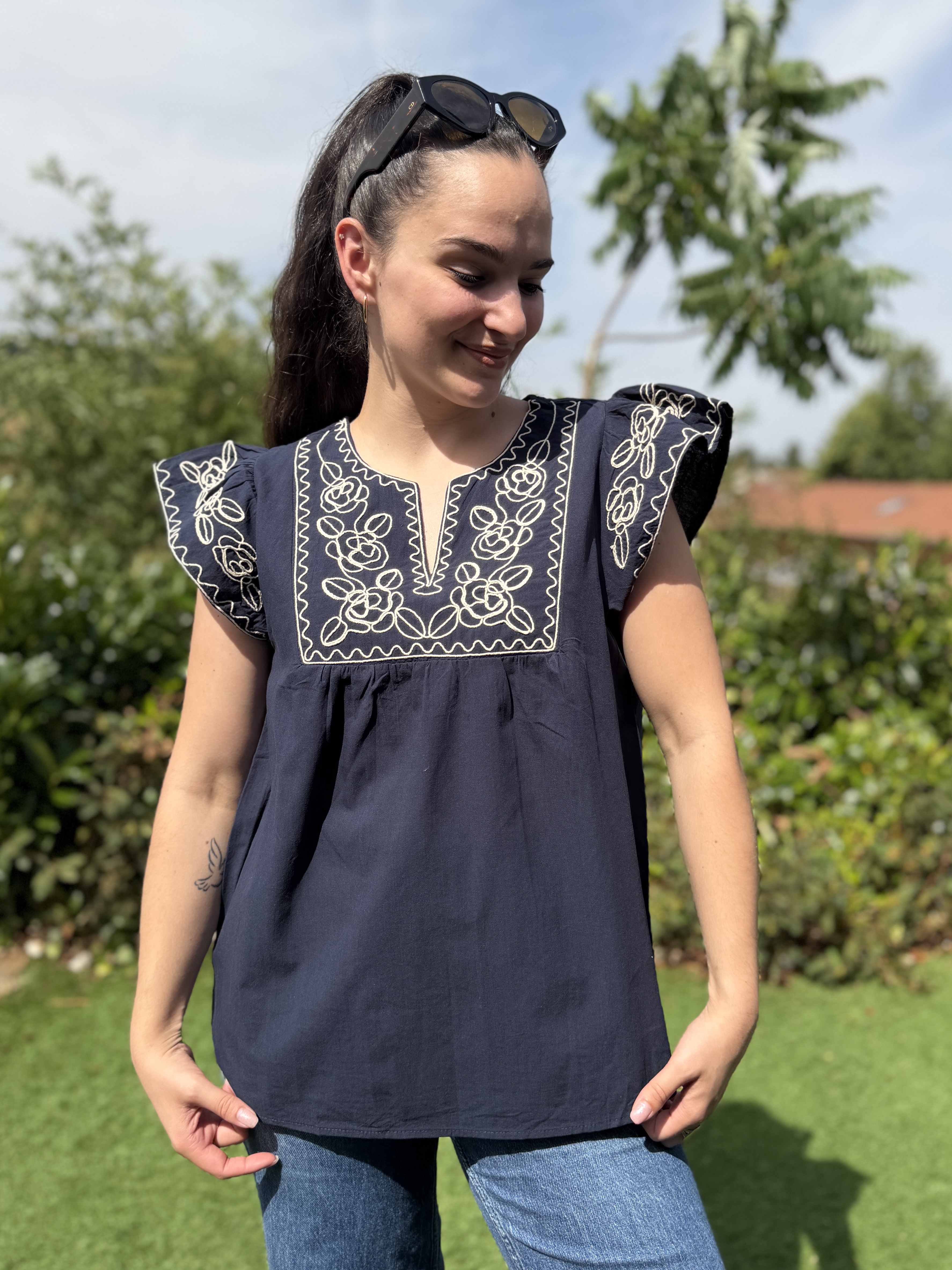Blouse JASMINE Marine