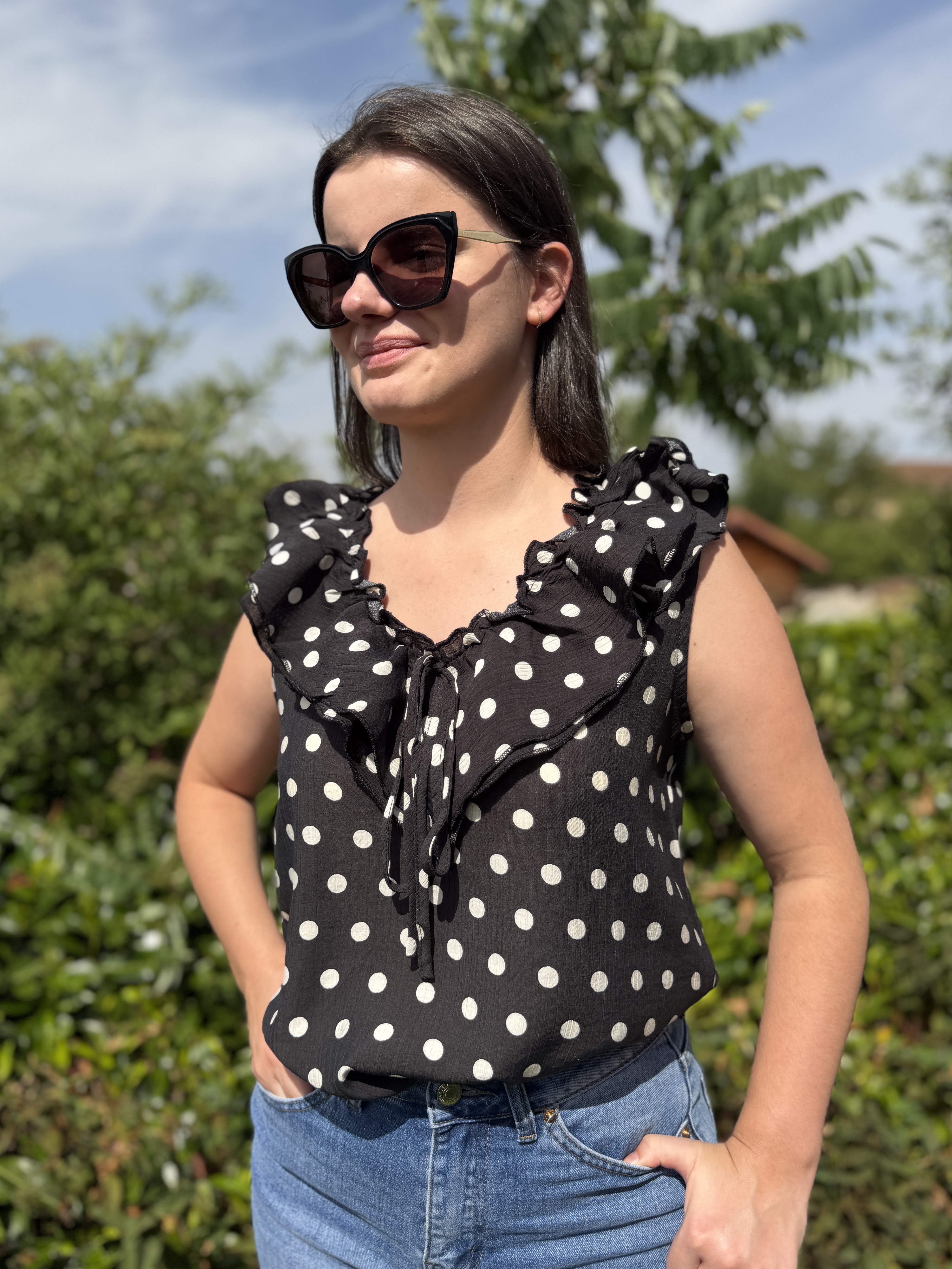 Blouse PIMPRENELLE Noire