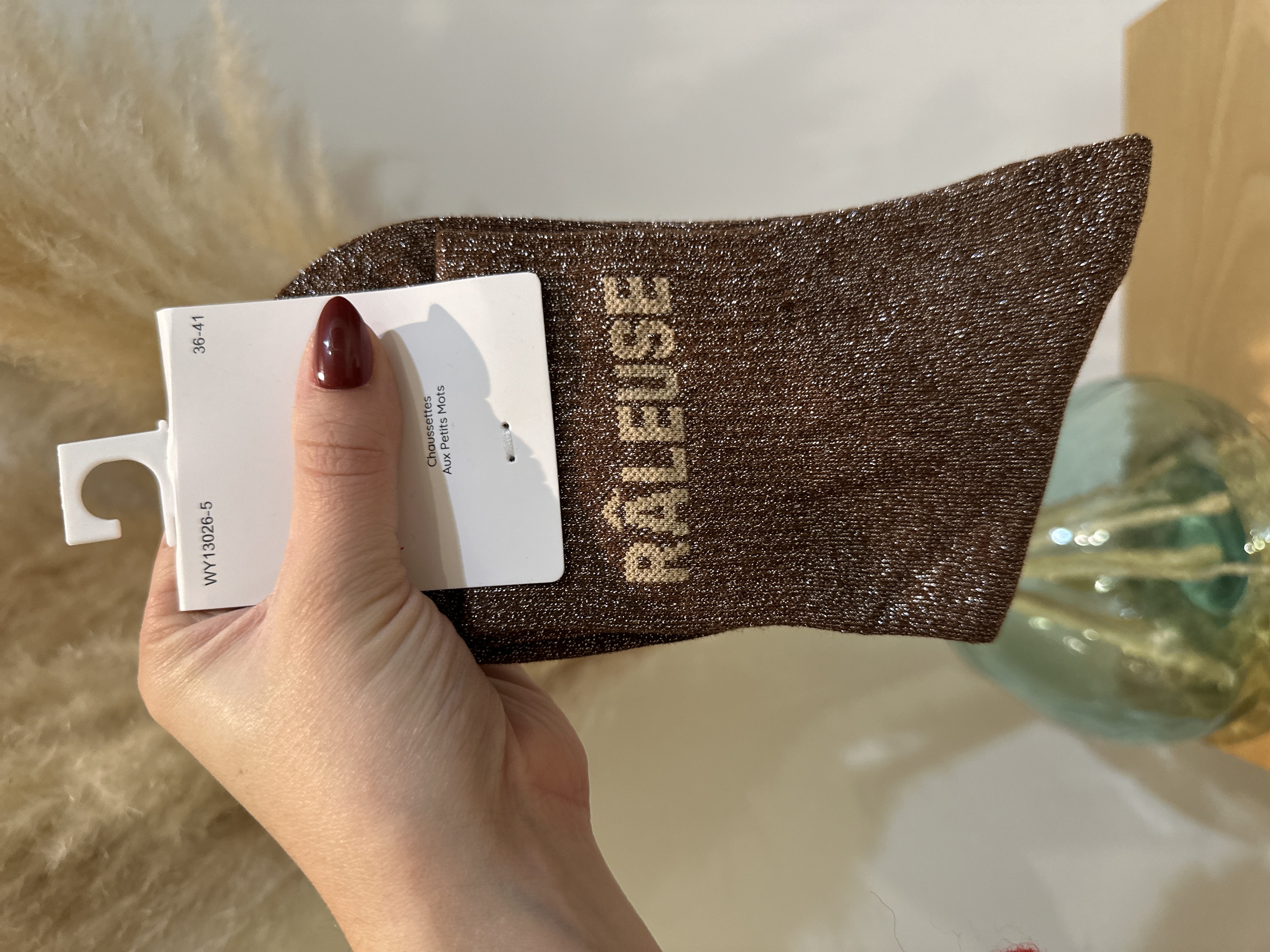 Chaussettes à paillettes RALEUSE