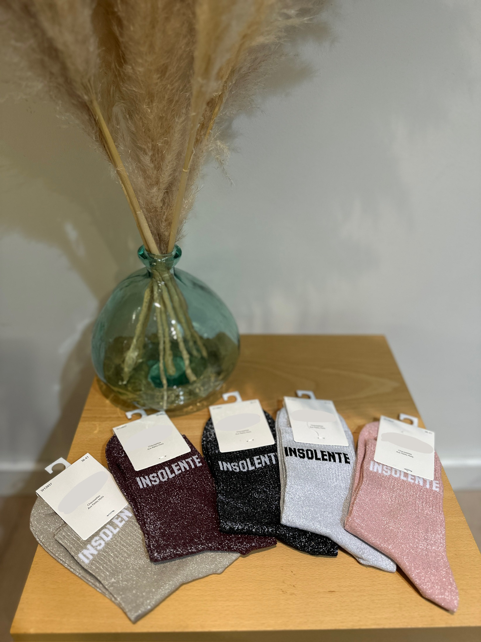 Chaussettes à paillettes INSOLENTE