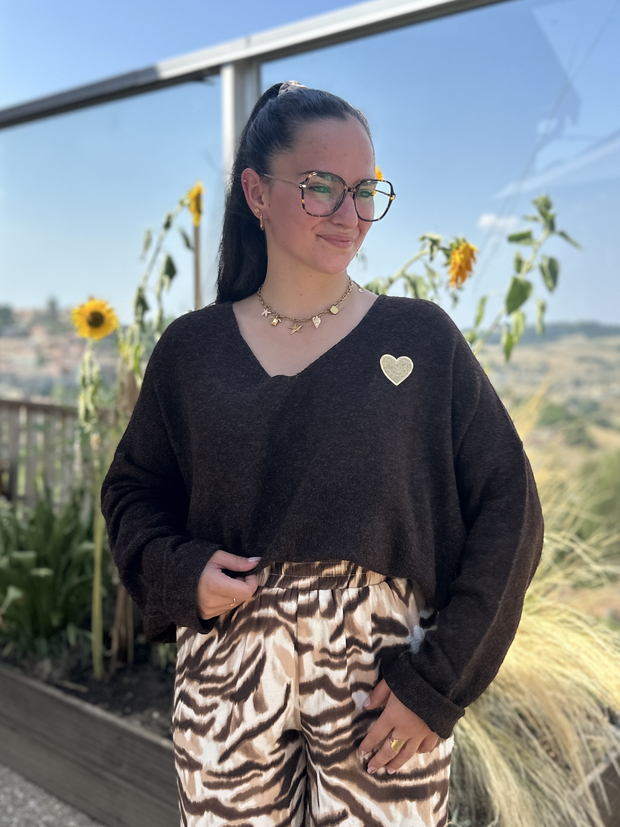 Pull LUCIE Chocolat