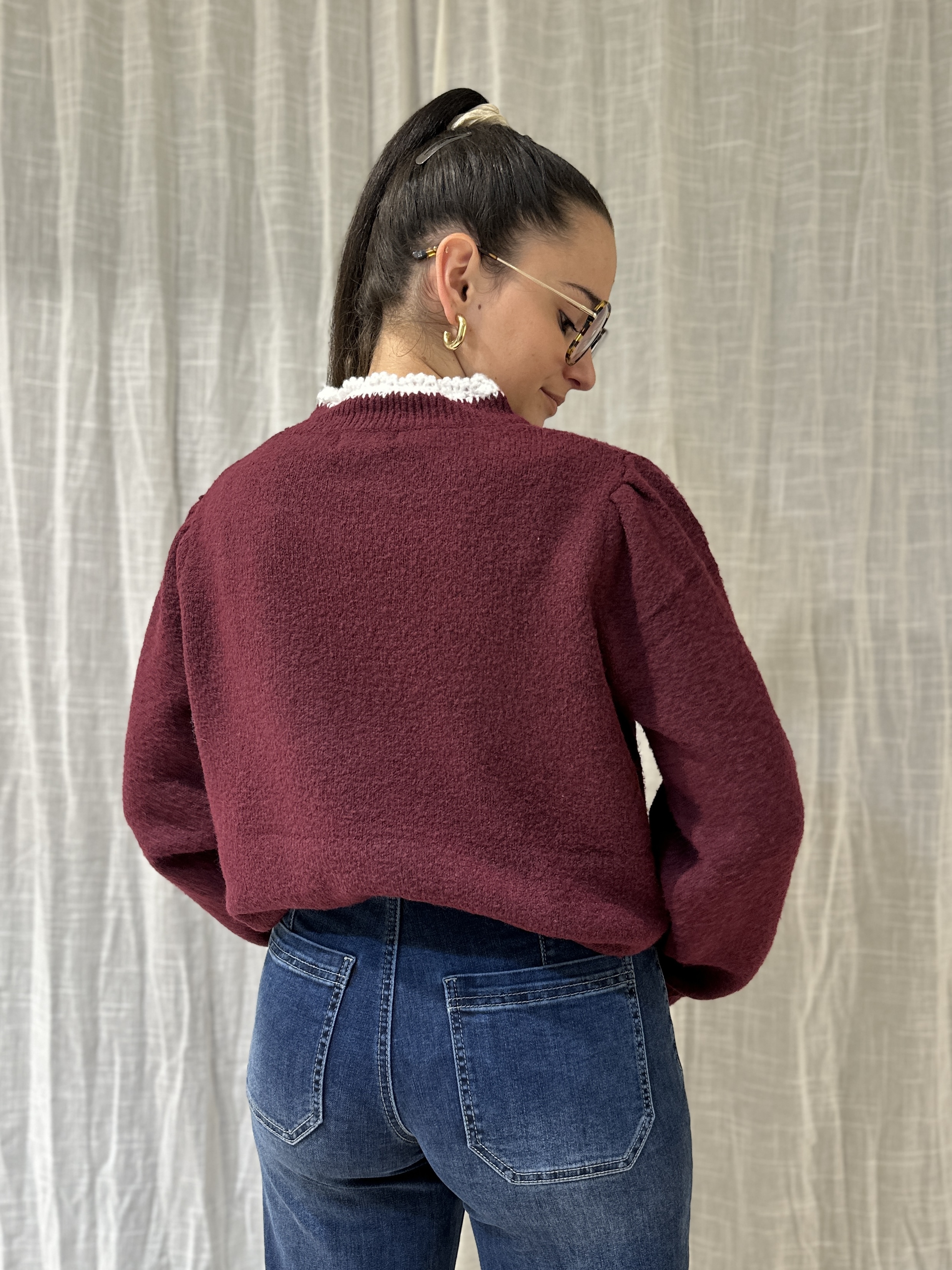 Pull OCÉANE Bordeaux