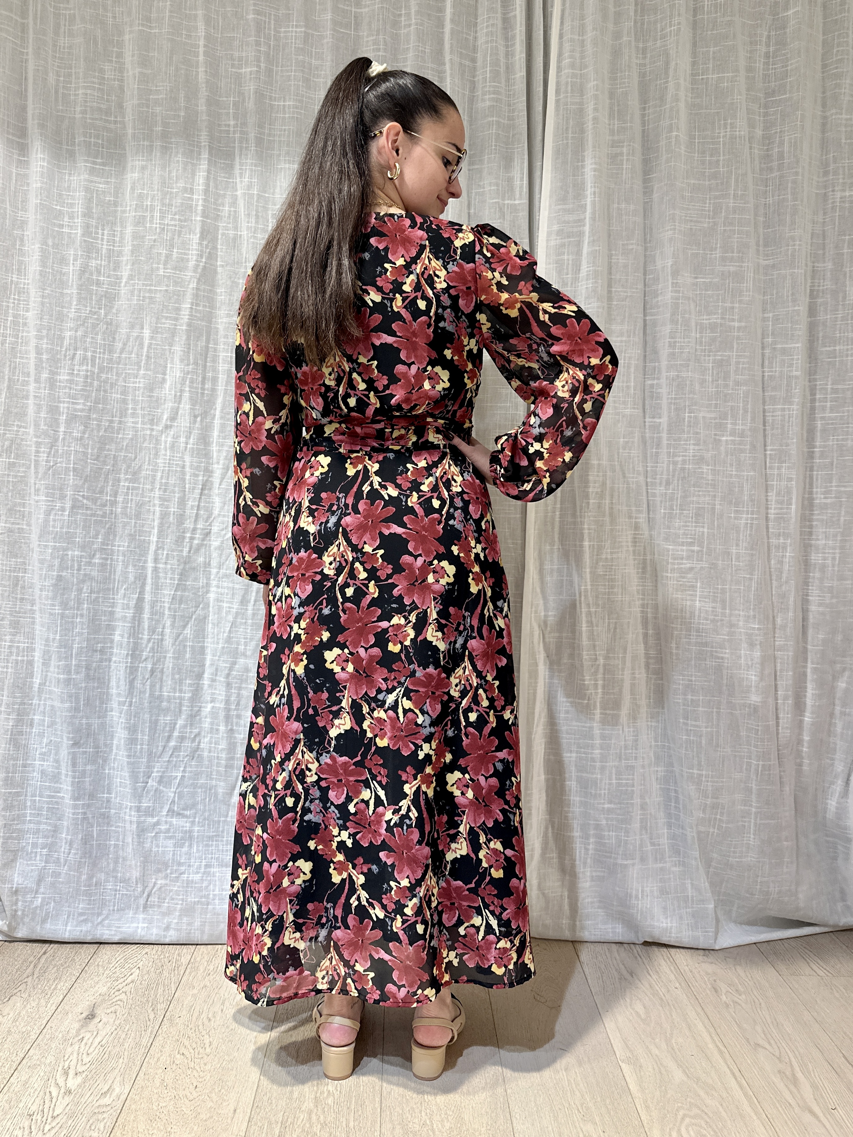 Robe AMÉLIE Bordeaux